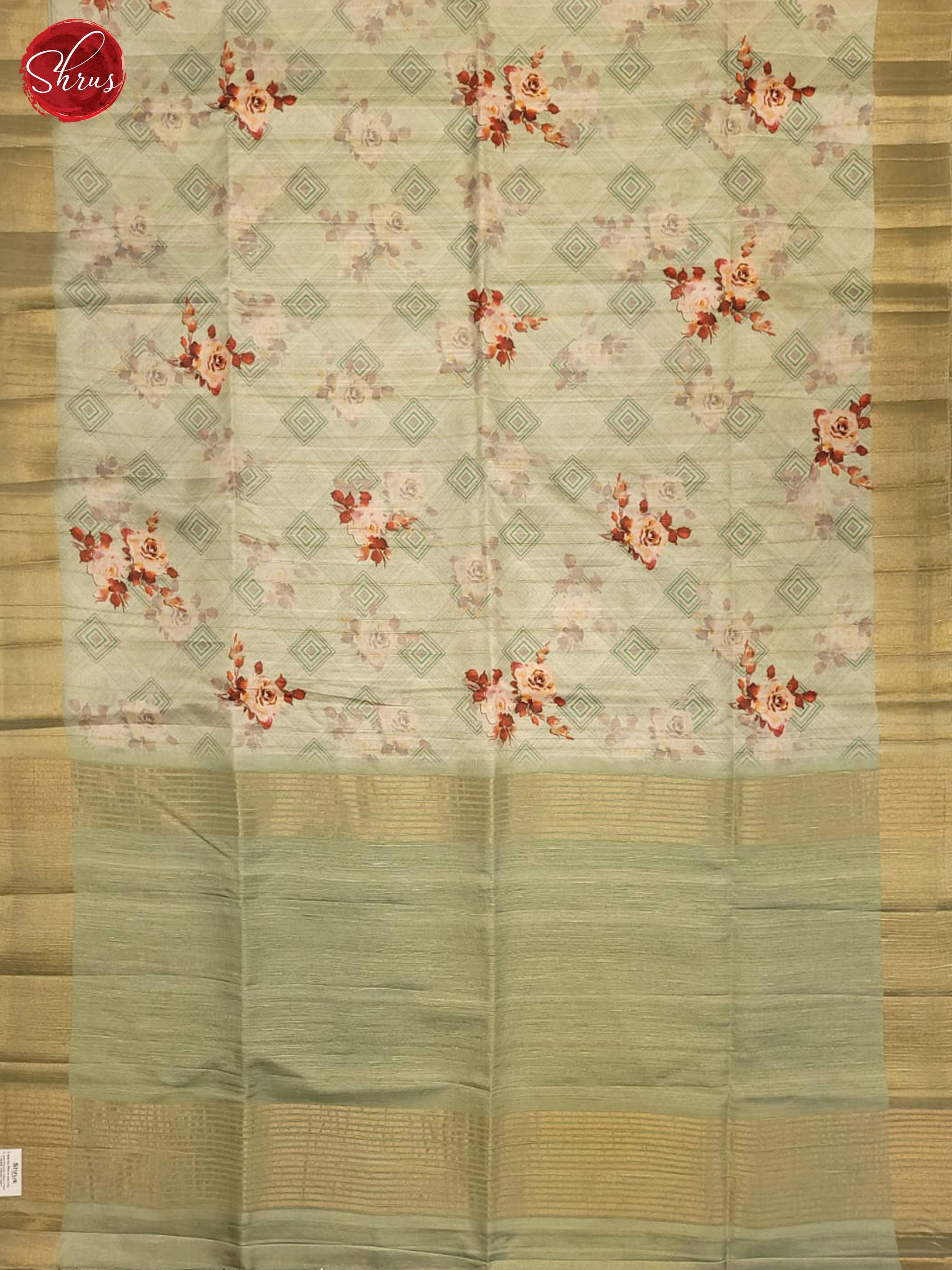 Pastel Green(Single Tone) - Semi Tussar Saree - Shop on ShrusEternity.com