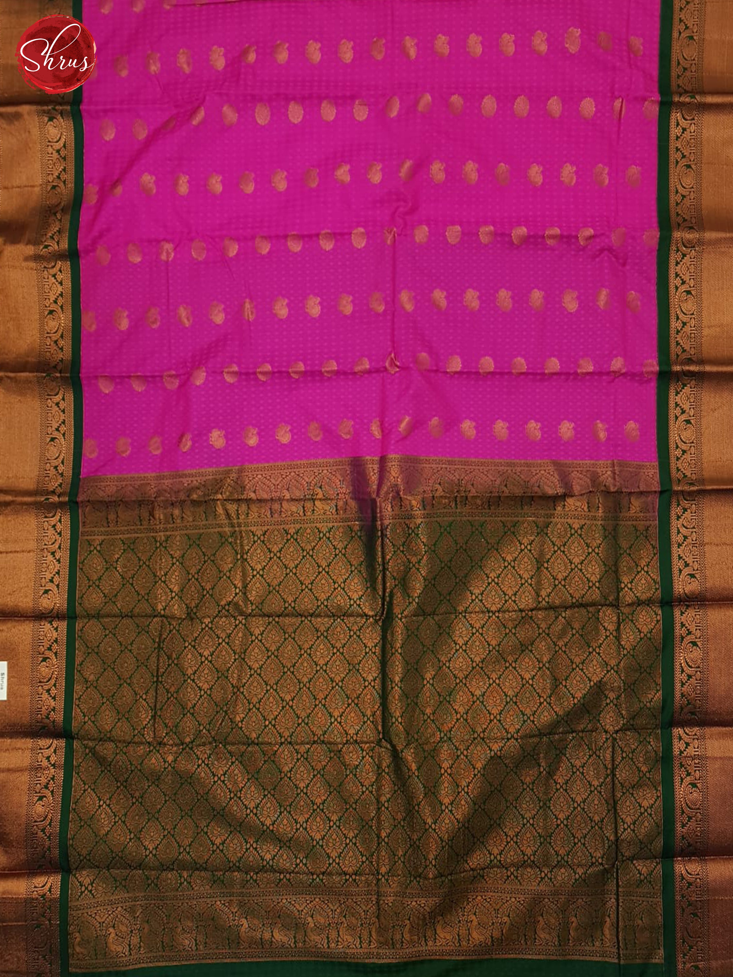 BFS26478 - Semi Kanchipuram Saree - Shop on ShrusEternity.com