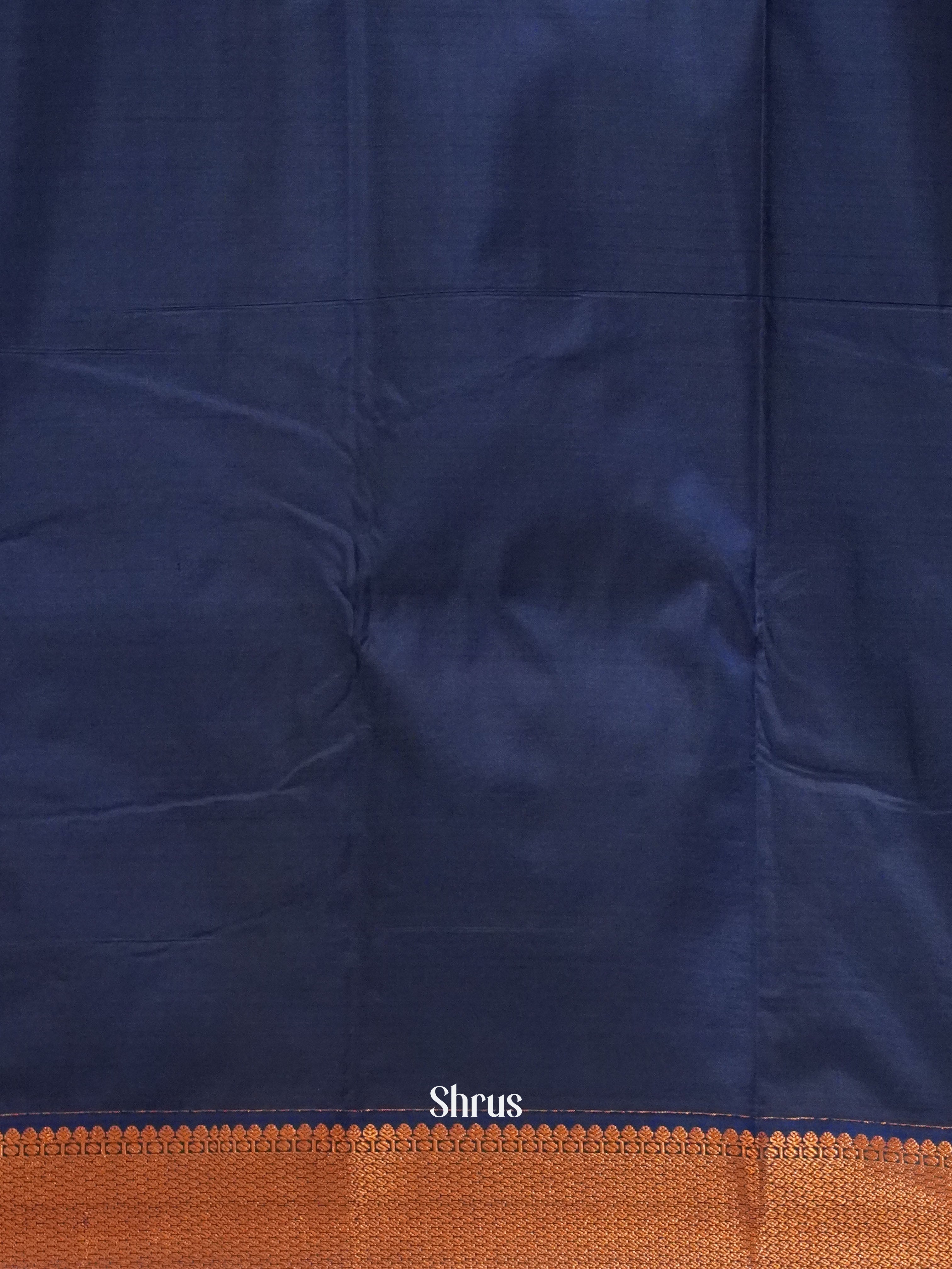 Pista Green & Blue- Semi Kanchipuram Saree - Shop on ShrusEternity.com