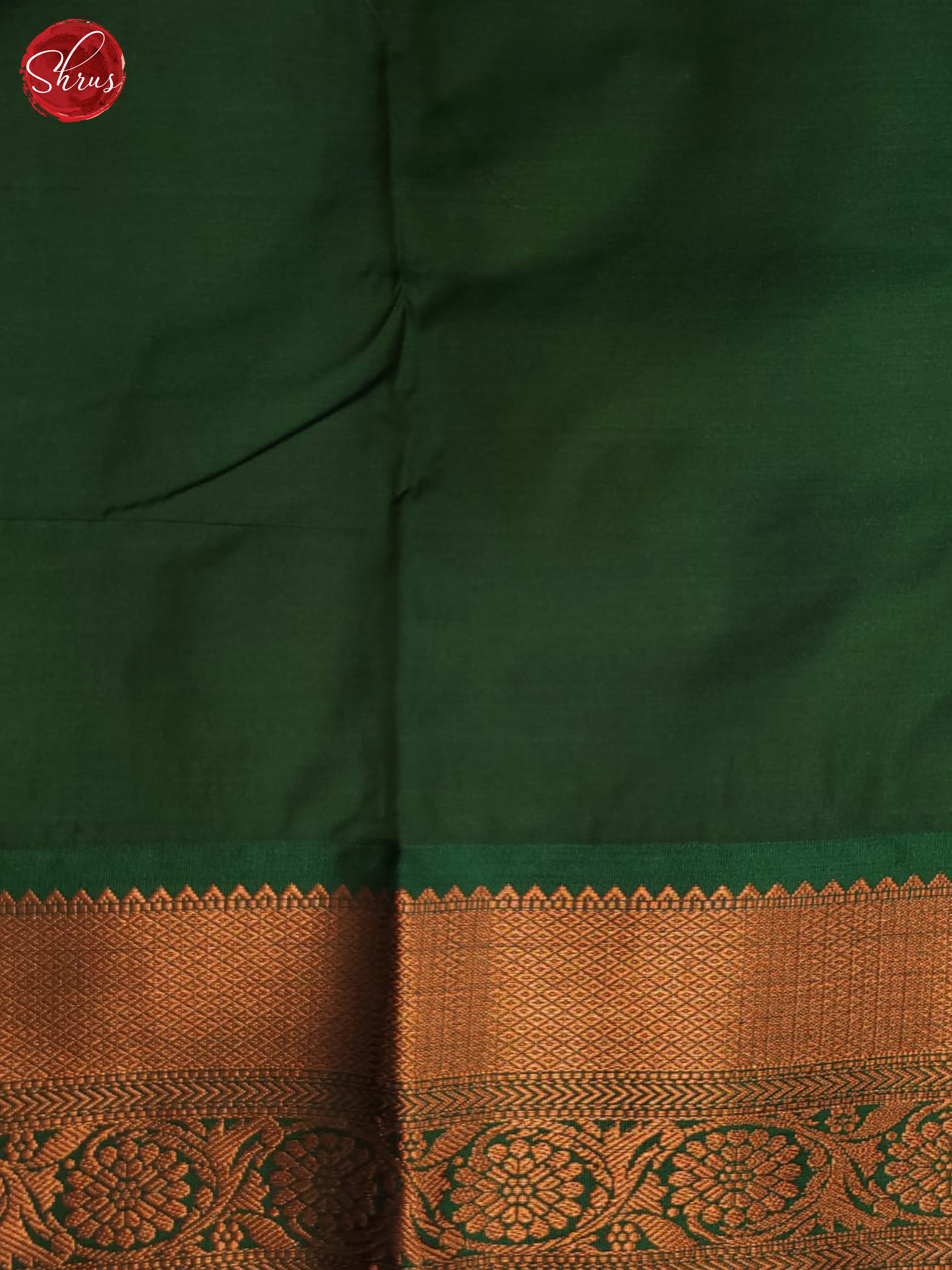 Pink & Green- Semi Kanchipuram Saree - Shop on ShrusEternity.com