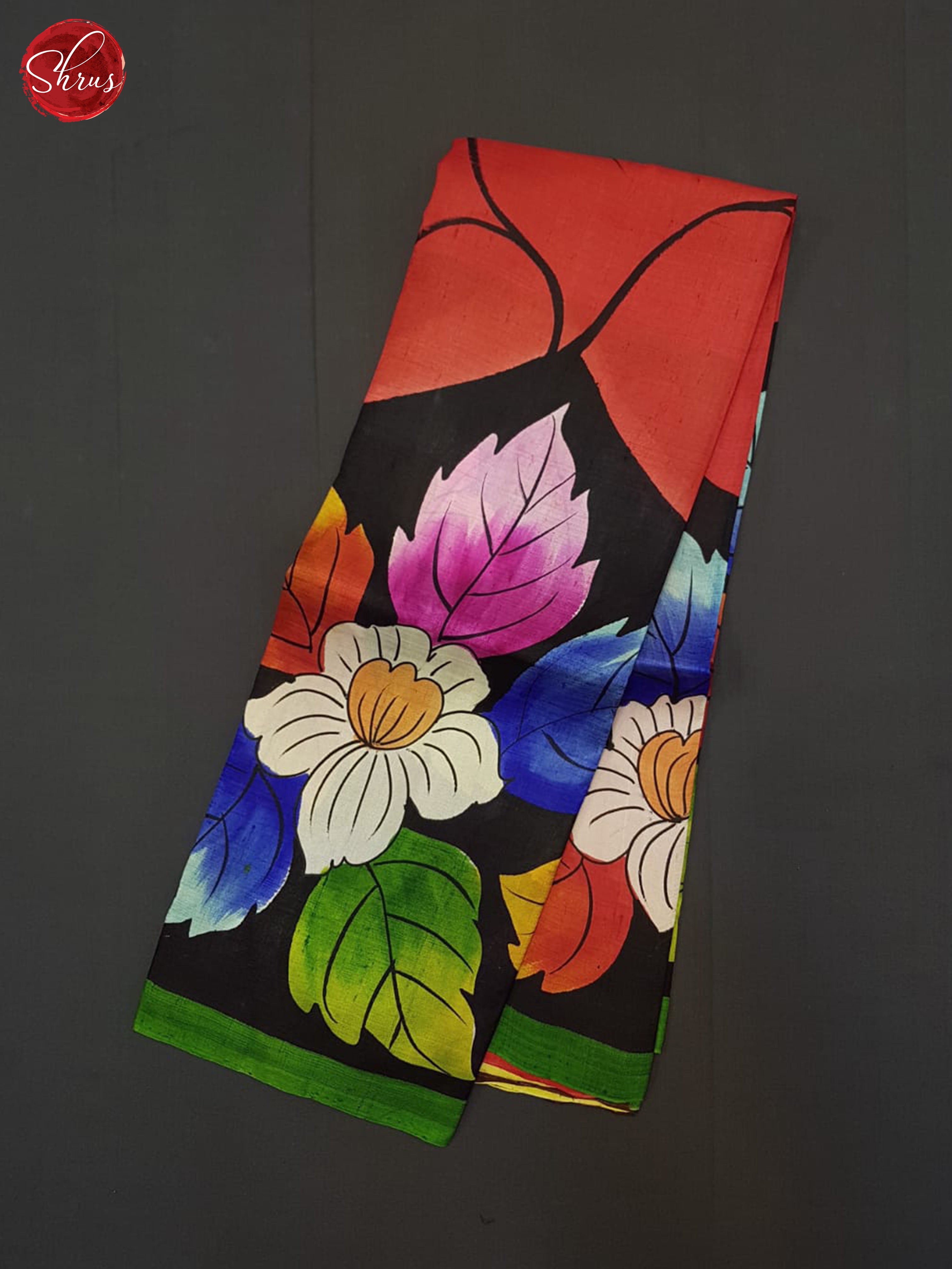 Red And Yellow-Murshidabad silk - Shop on ShrusEternity.com