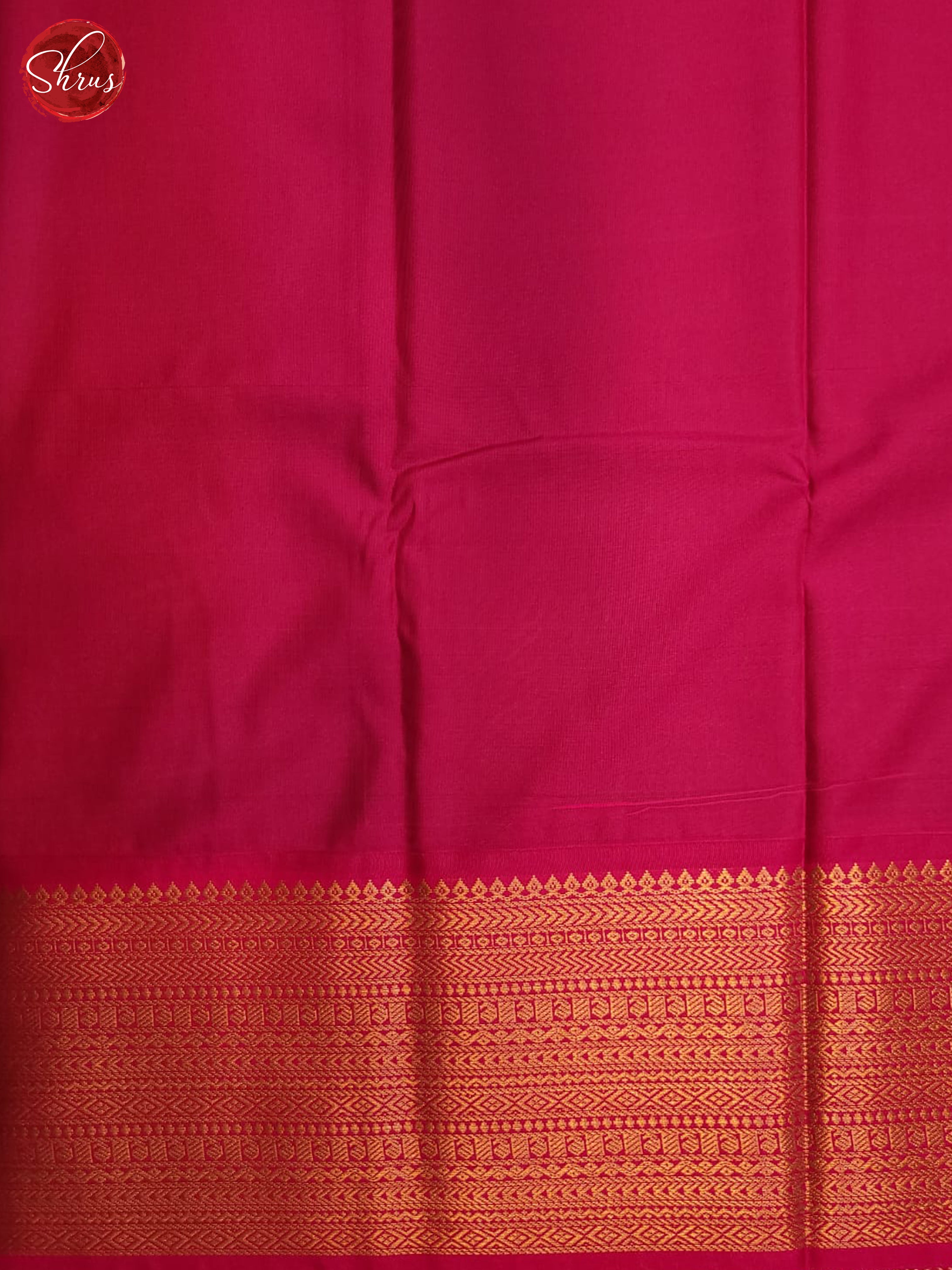 Peacock Green & Pink- Semi Kanchipuram Saree - Shop on ShrusEternity.com