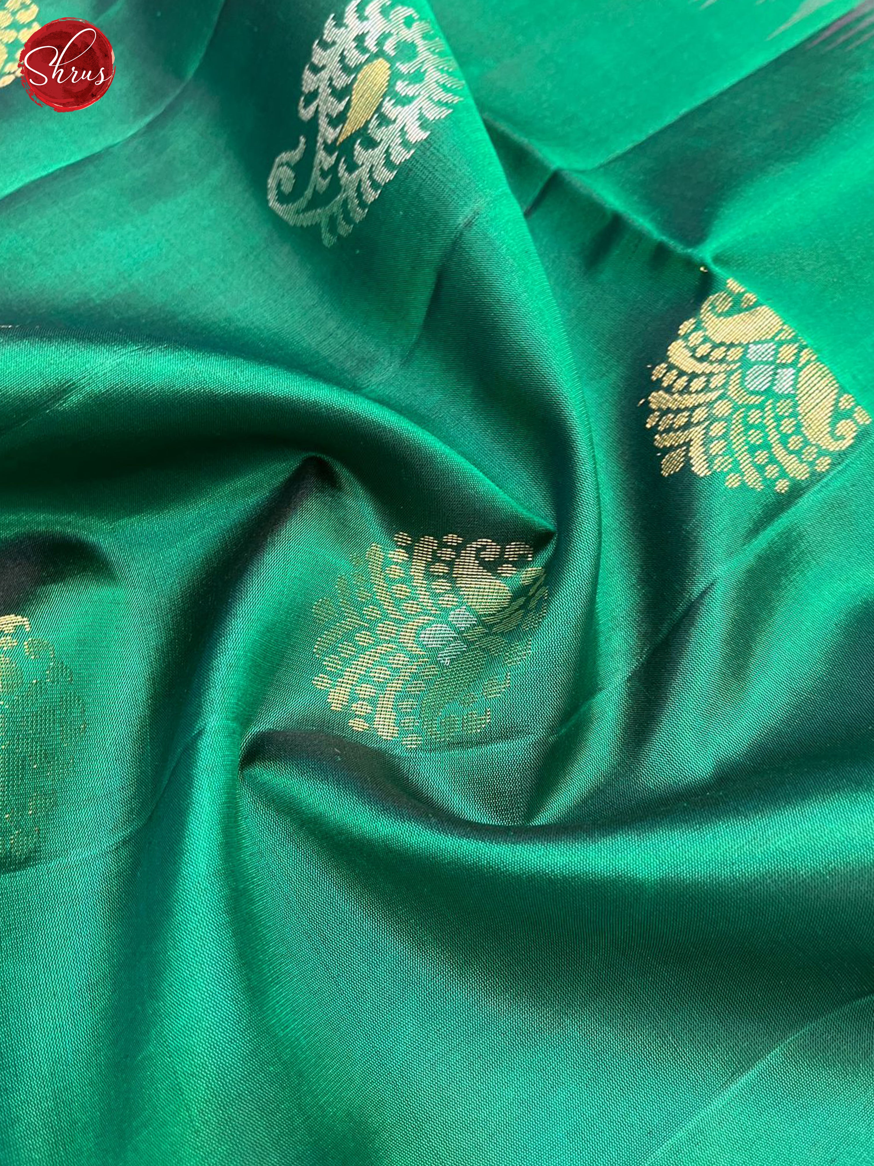 Green & Pink- Soft Silk Saree - Shop on ShrusEternity.com