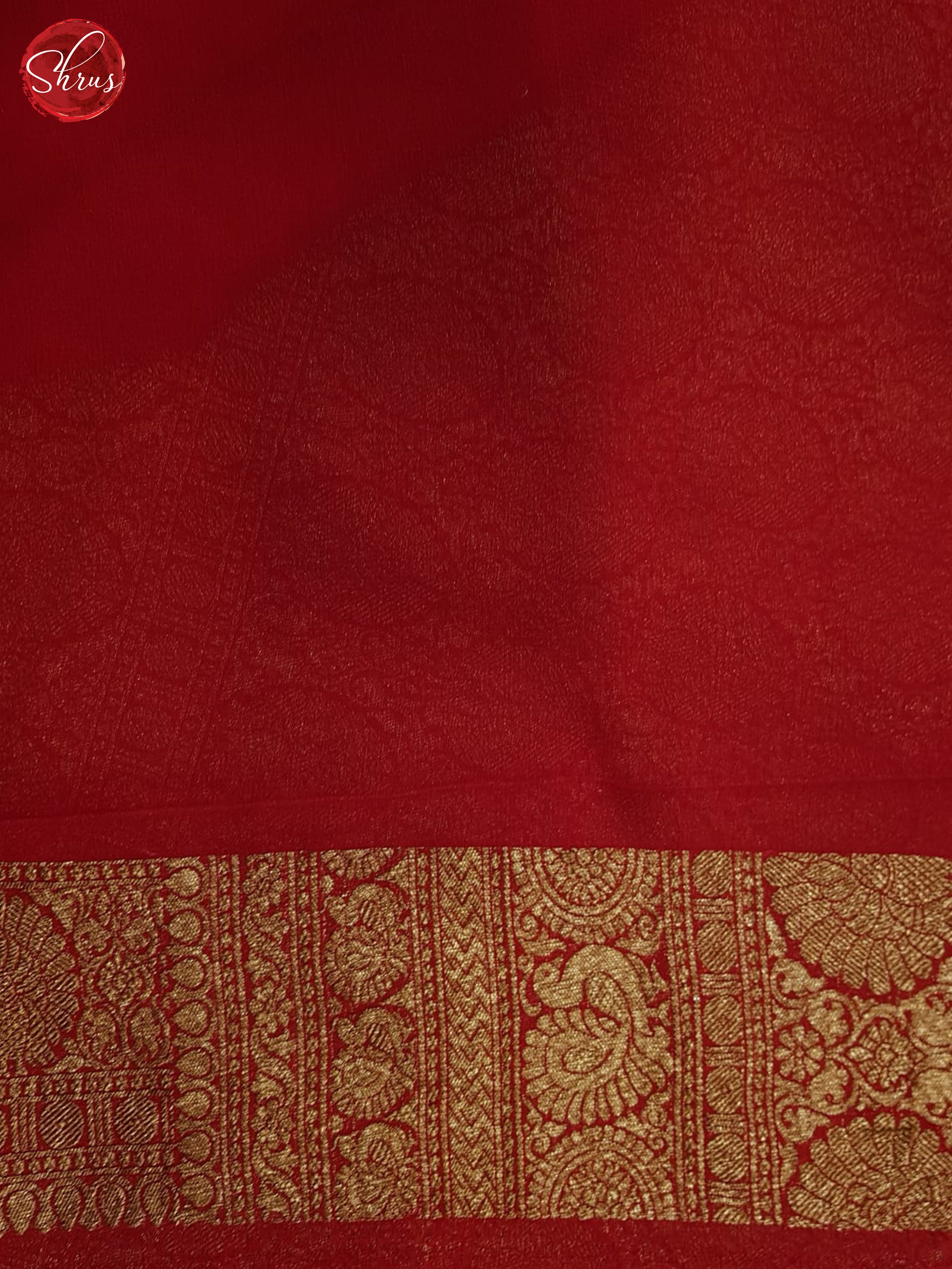 Blue And Red-Georgette Silk Saree - Shop on ShrusEternity.com