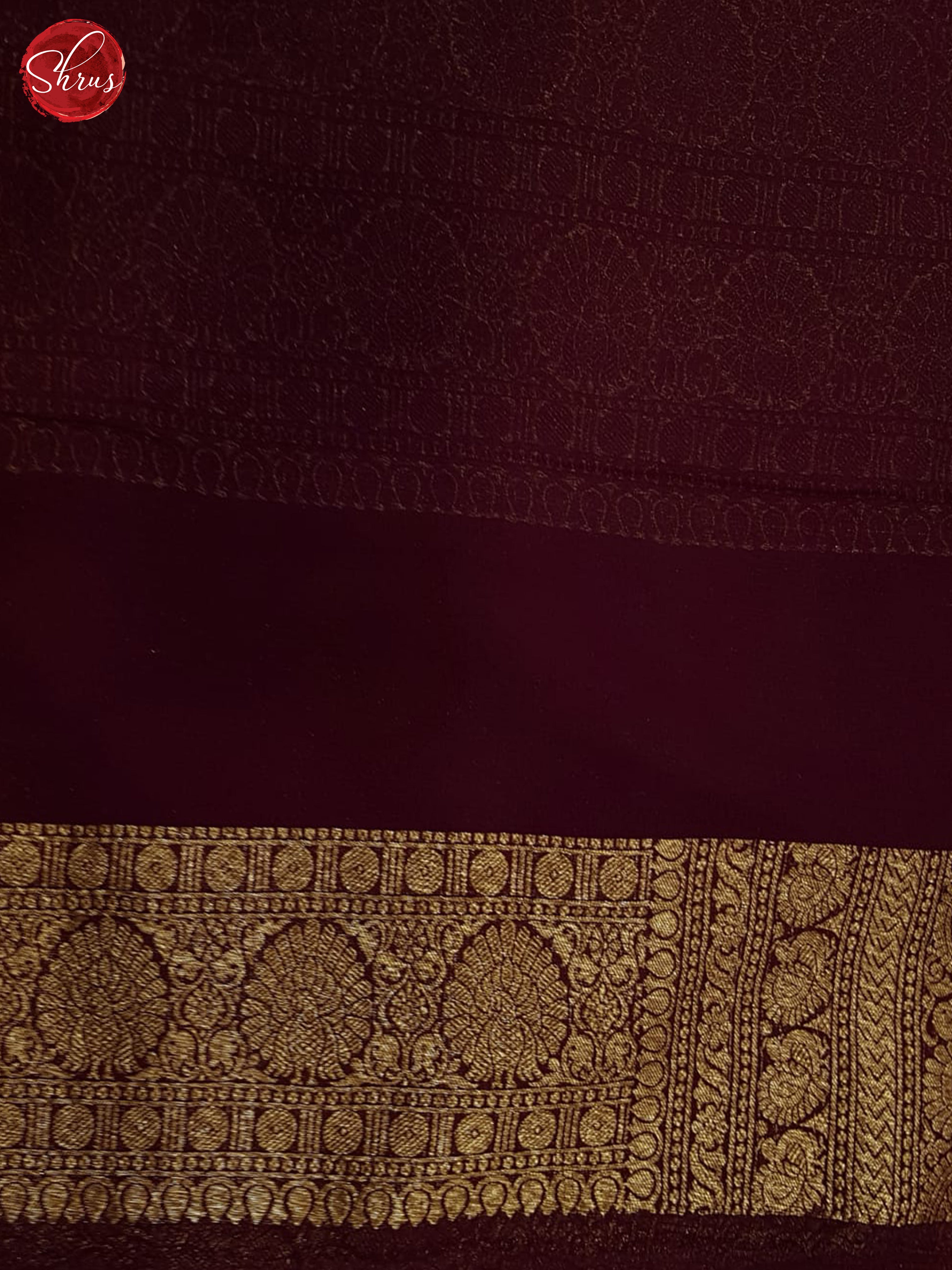 Red And Wine-Georgette Silk Saree - Shop on ShrusEternity.com
