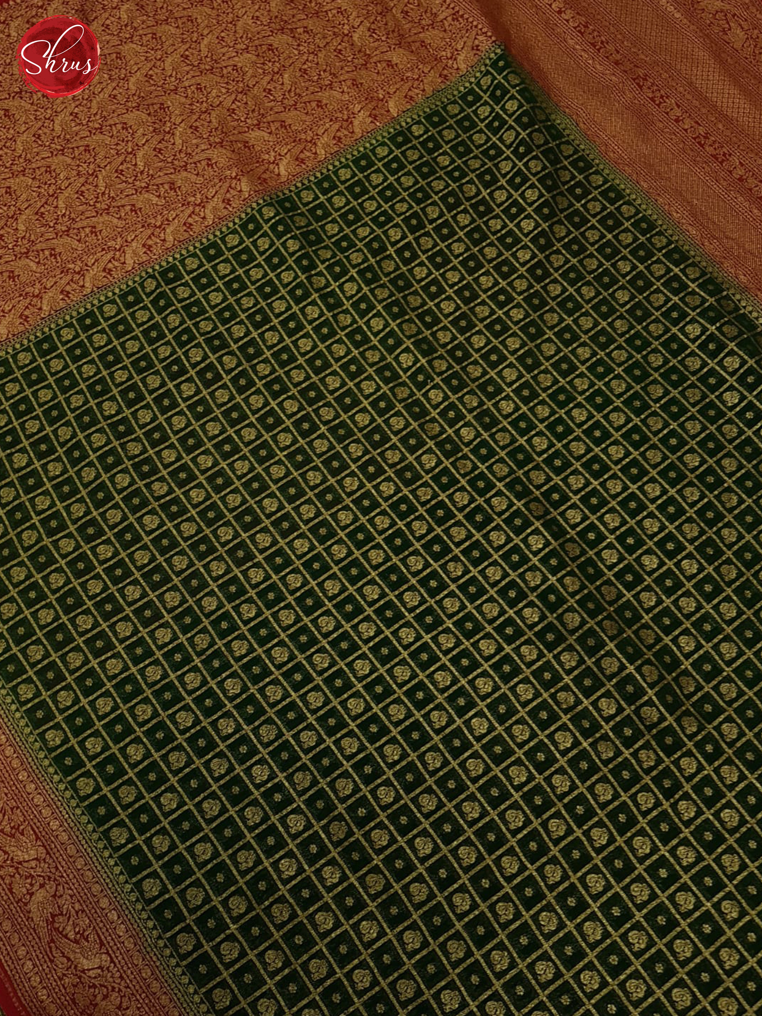 Green And Red- Georgette Silk Saree - Shop on ShrusEternity.com