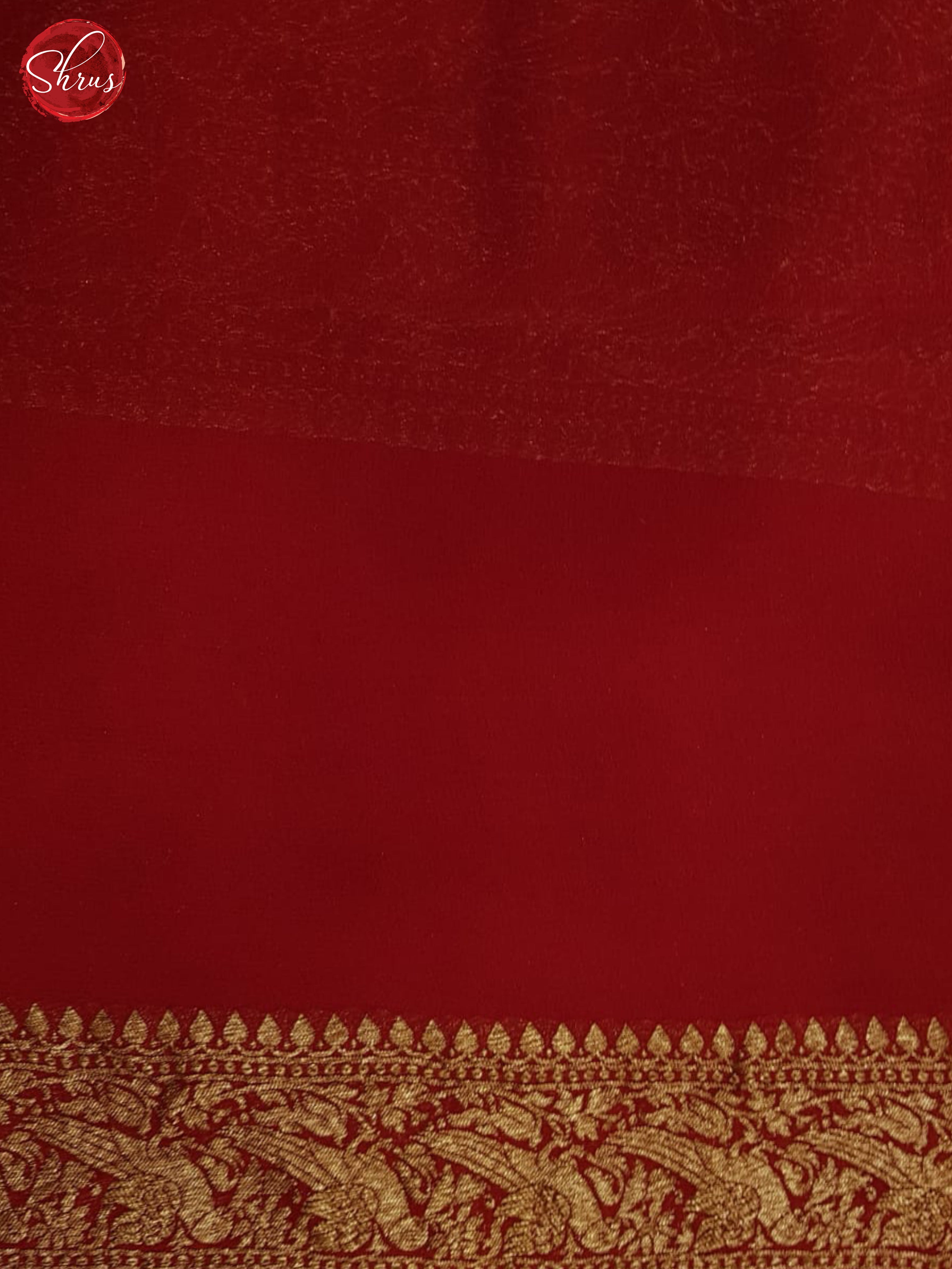 Green And Red- Georgette Silk Saree - Shop on ShrusEternity.com