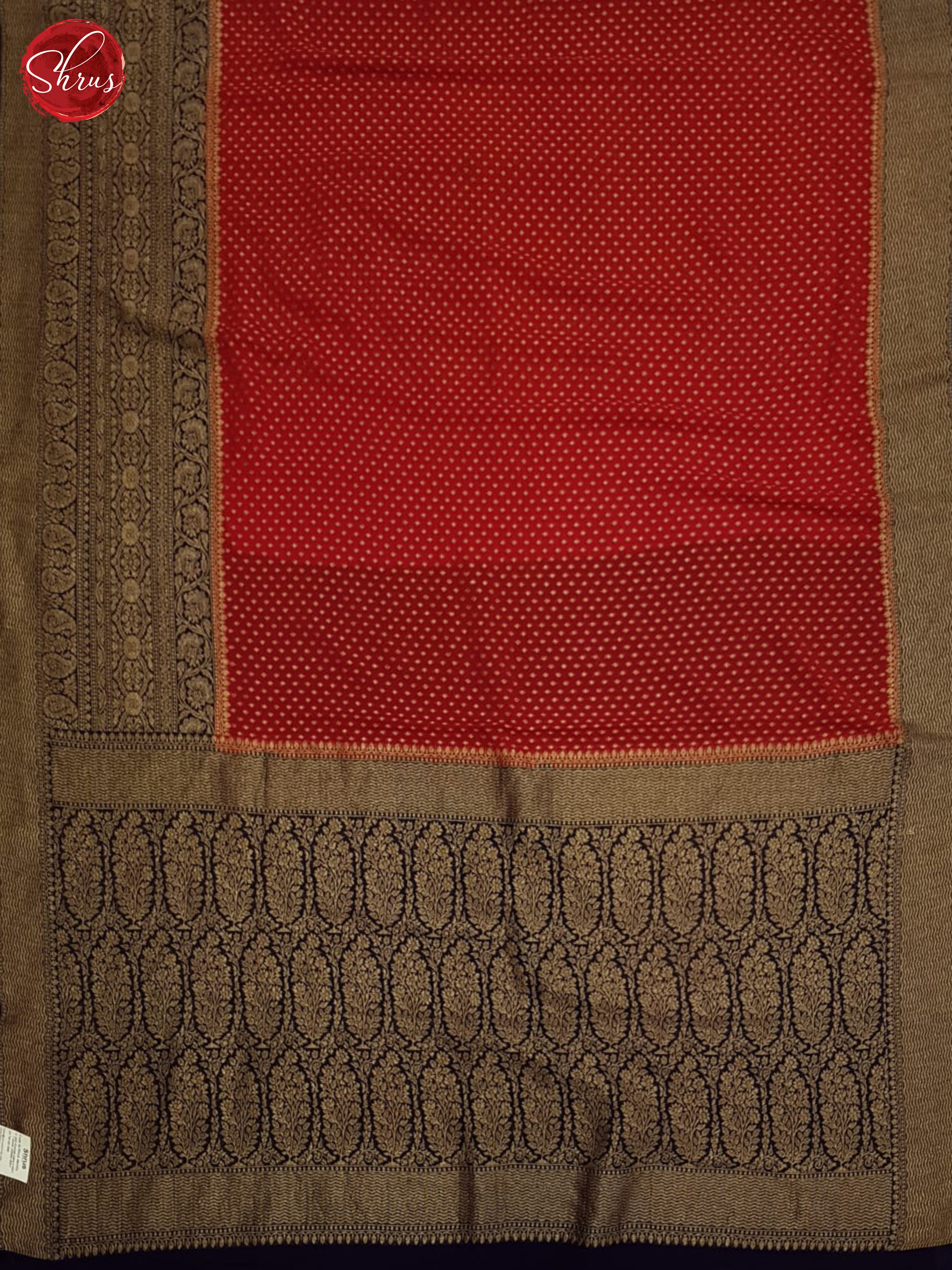 Red And Blue-Georgette Silk Saree - Shop on ShrusEternity.com