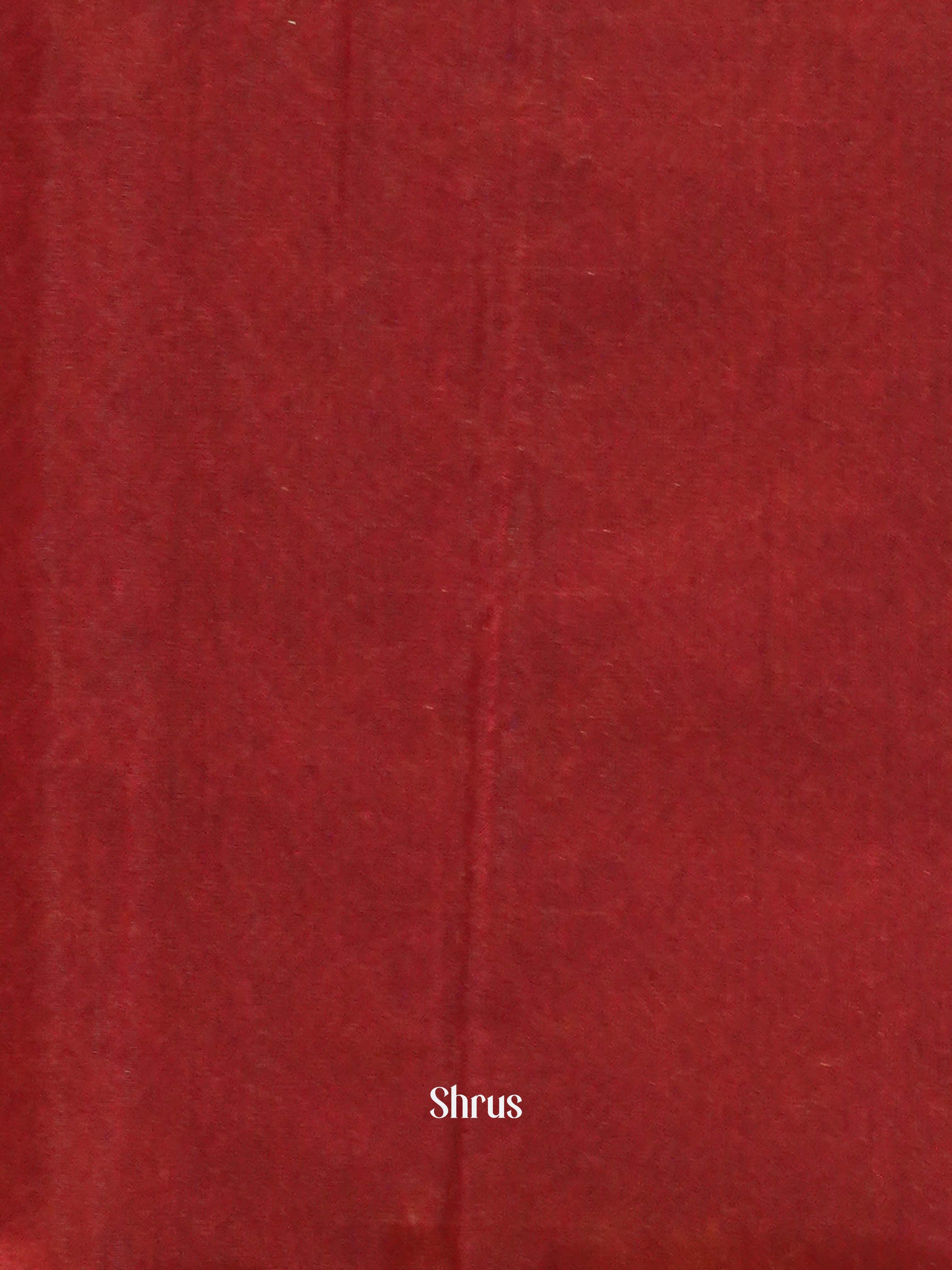 Blue & Maroon - Semi Silk Cotton Saree - Shop on ShrusEternity.com