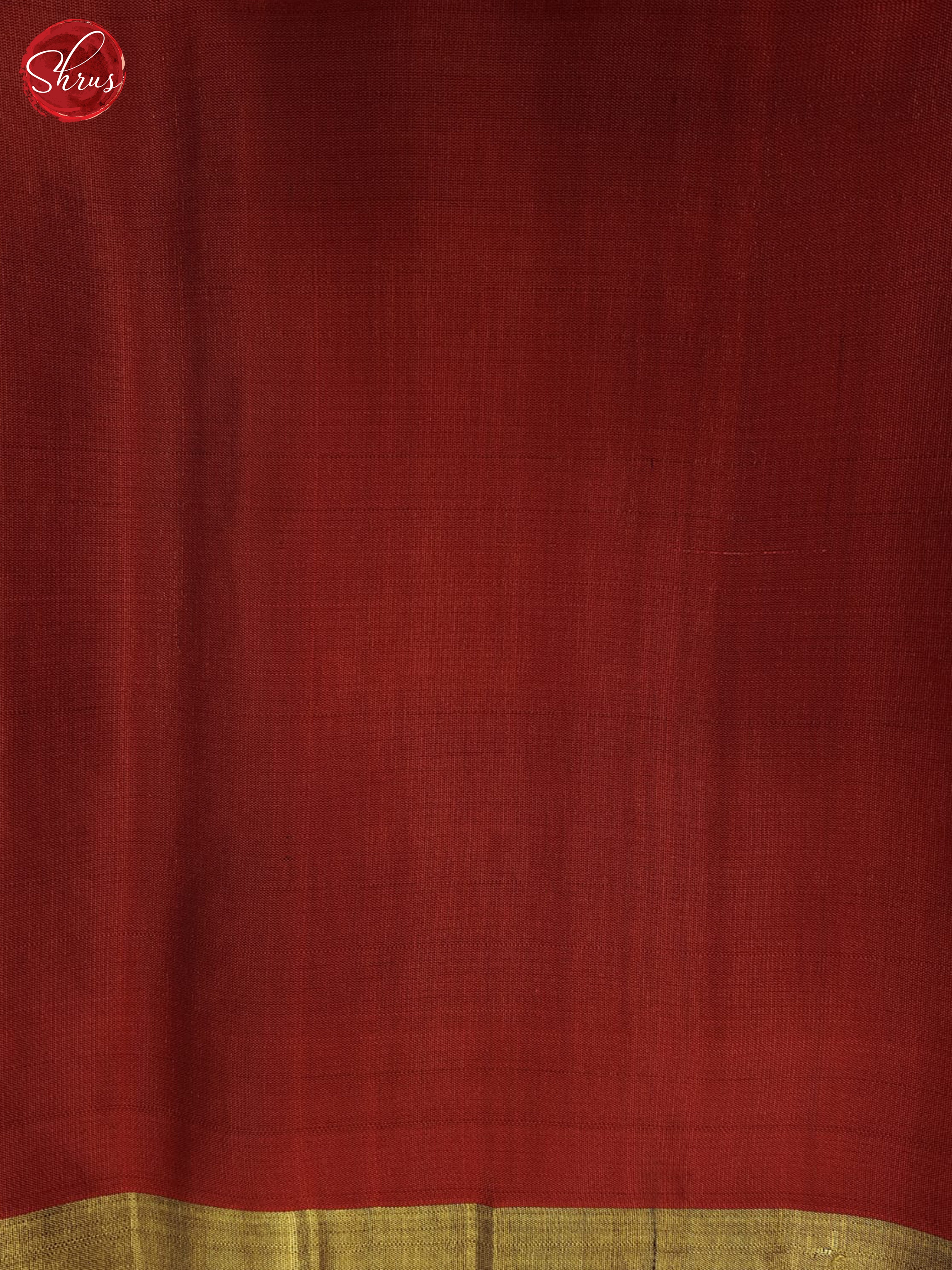 Orange & Maroon - Soft Silk Halfpure Saree - Shop on ShrusEternity.com