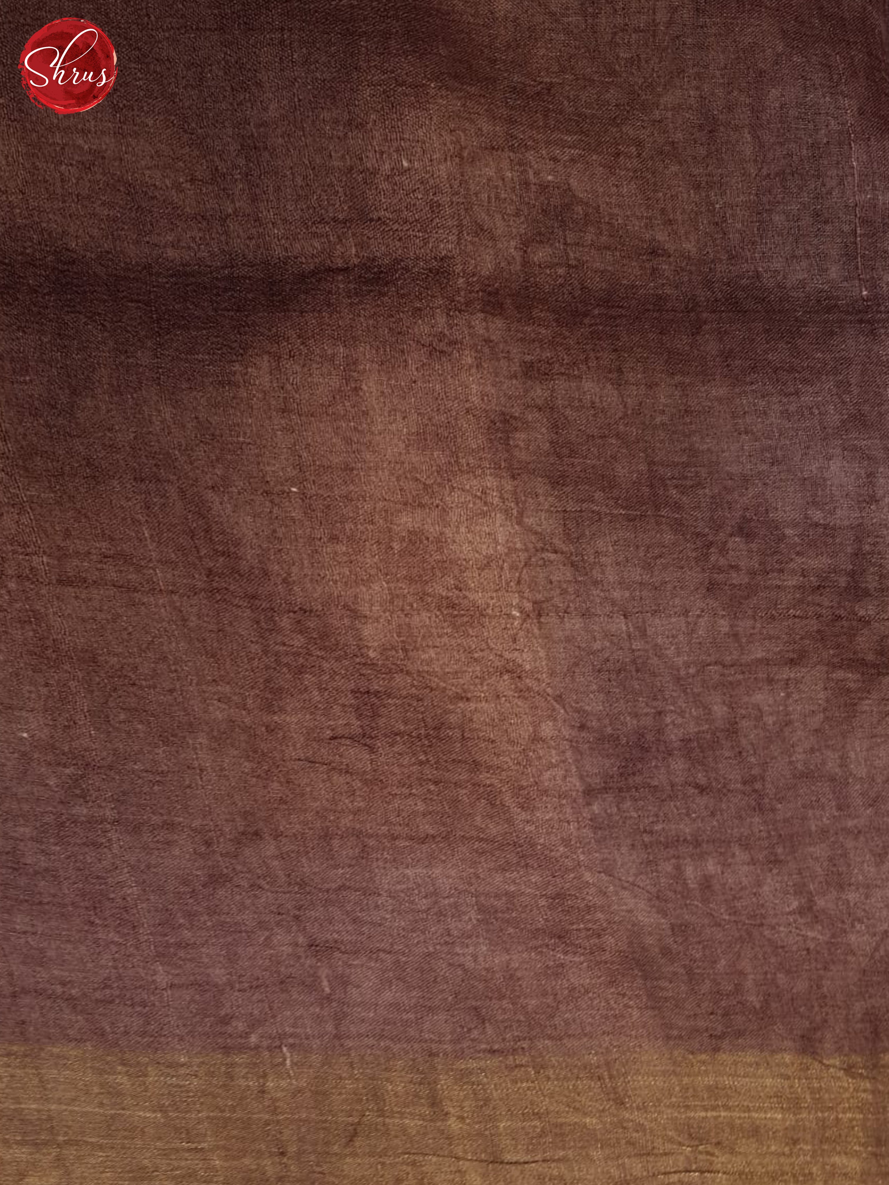 Beige & Brown- Tussar Saree - Shop on ShrusEternity.com