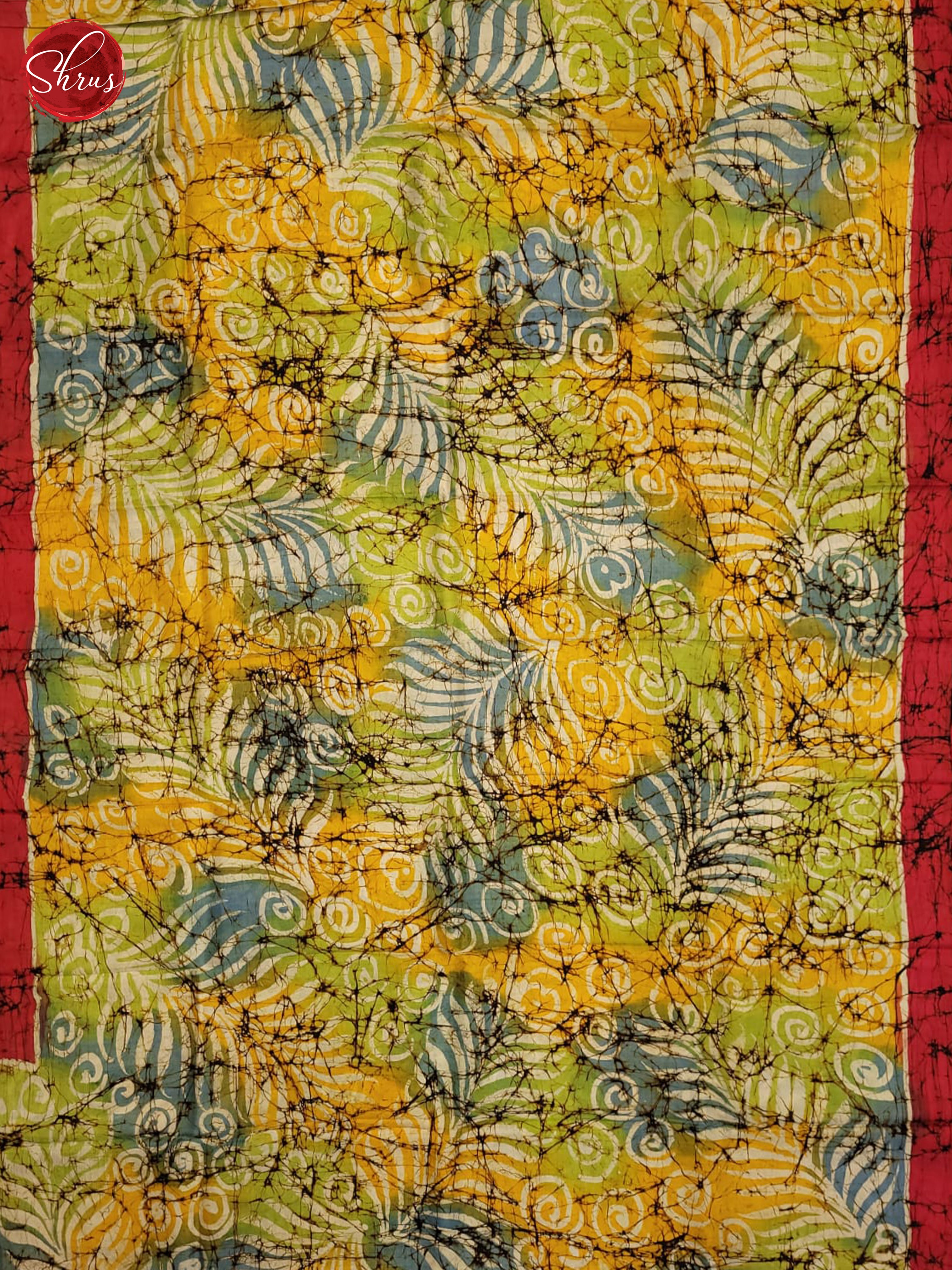 Green and yellow-Murdhidabad Silk - Shop on ShrusEternity.com