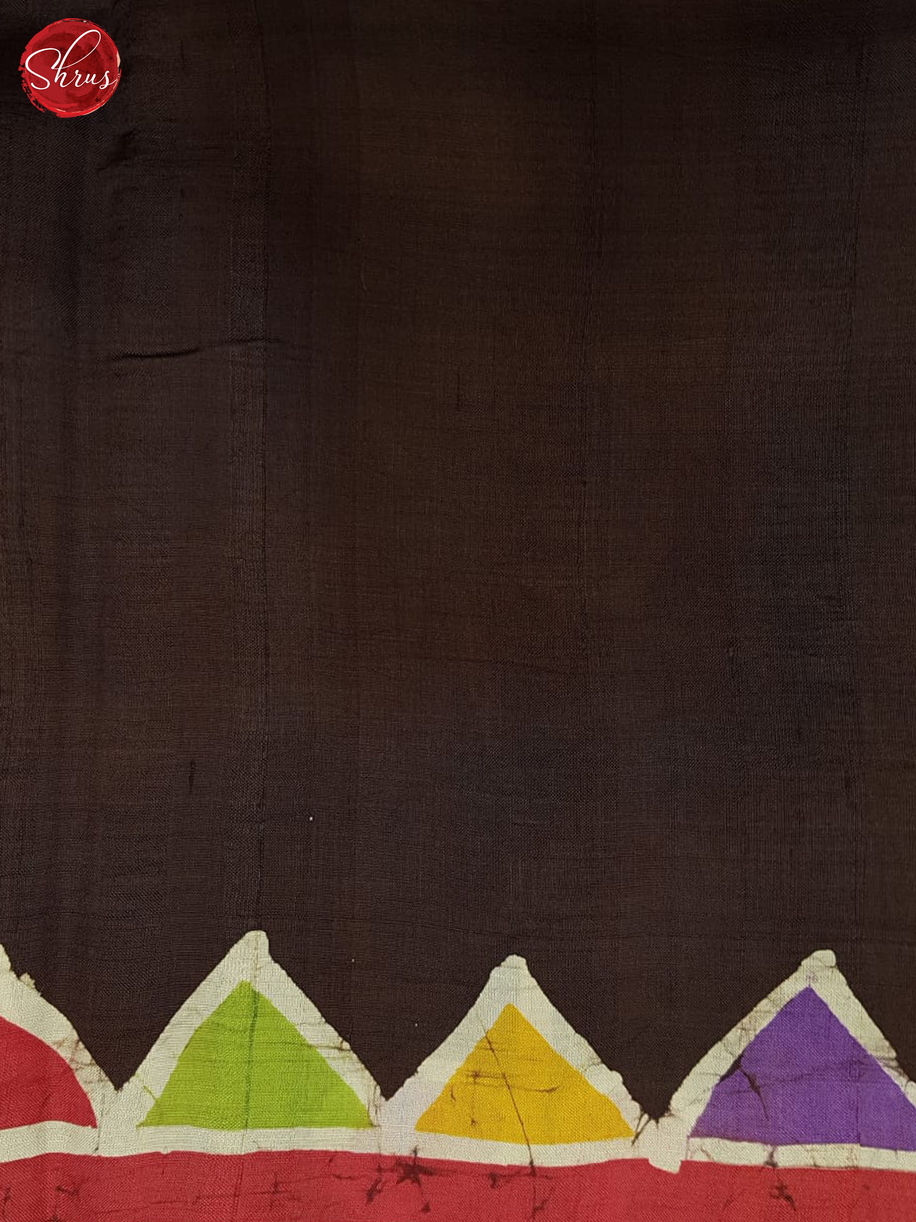 Brown & Cream - Murshidabad Silk Saree - Shop on ShrusEternity.com