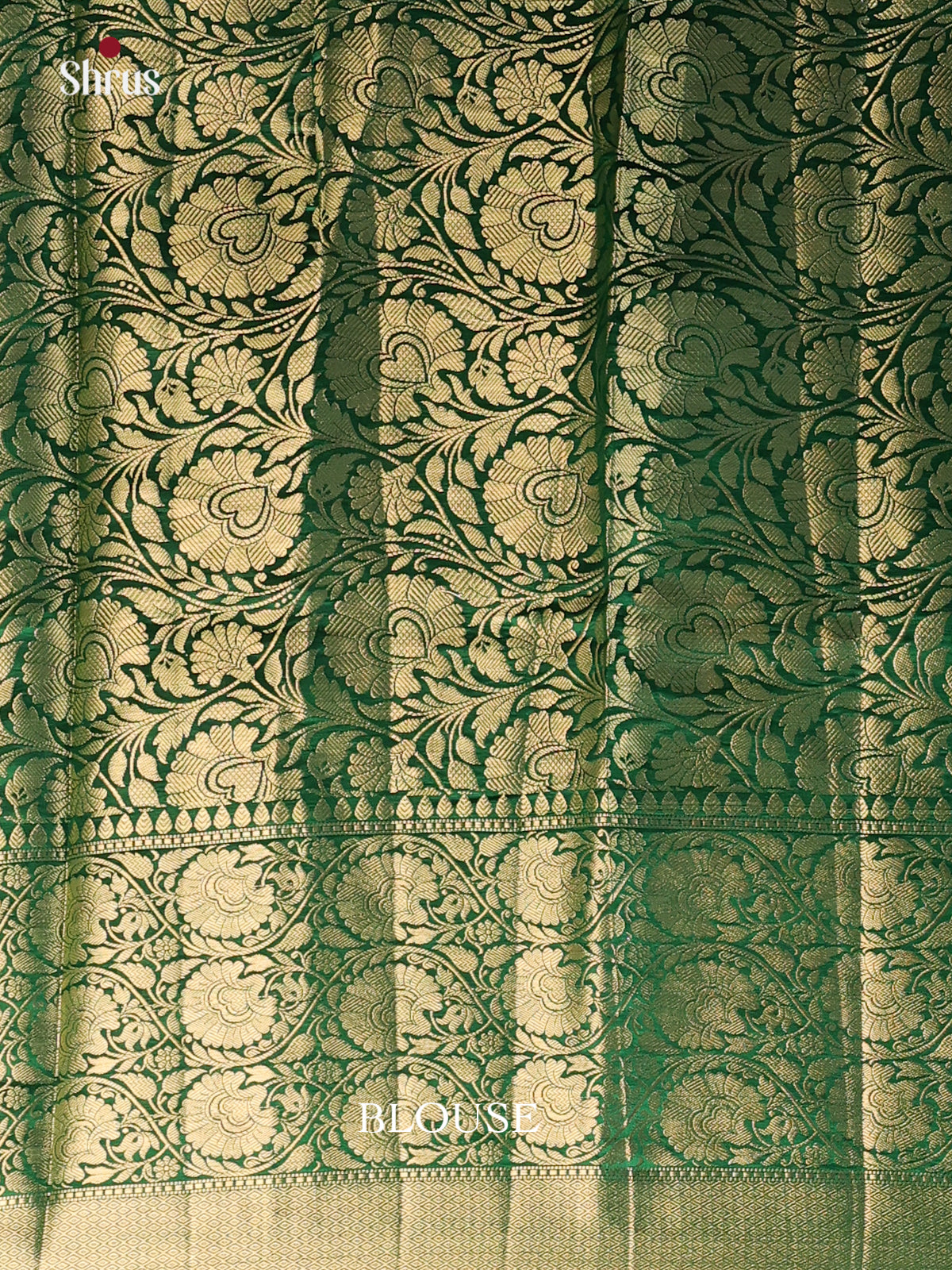 Wine & Green - Tussar Saree -1