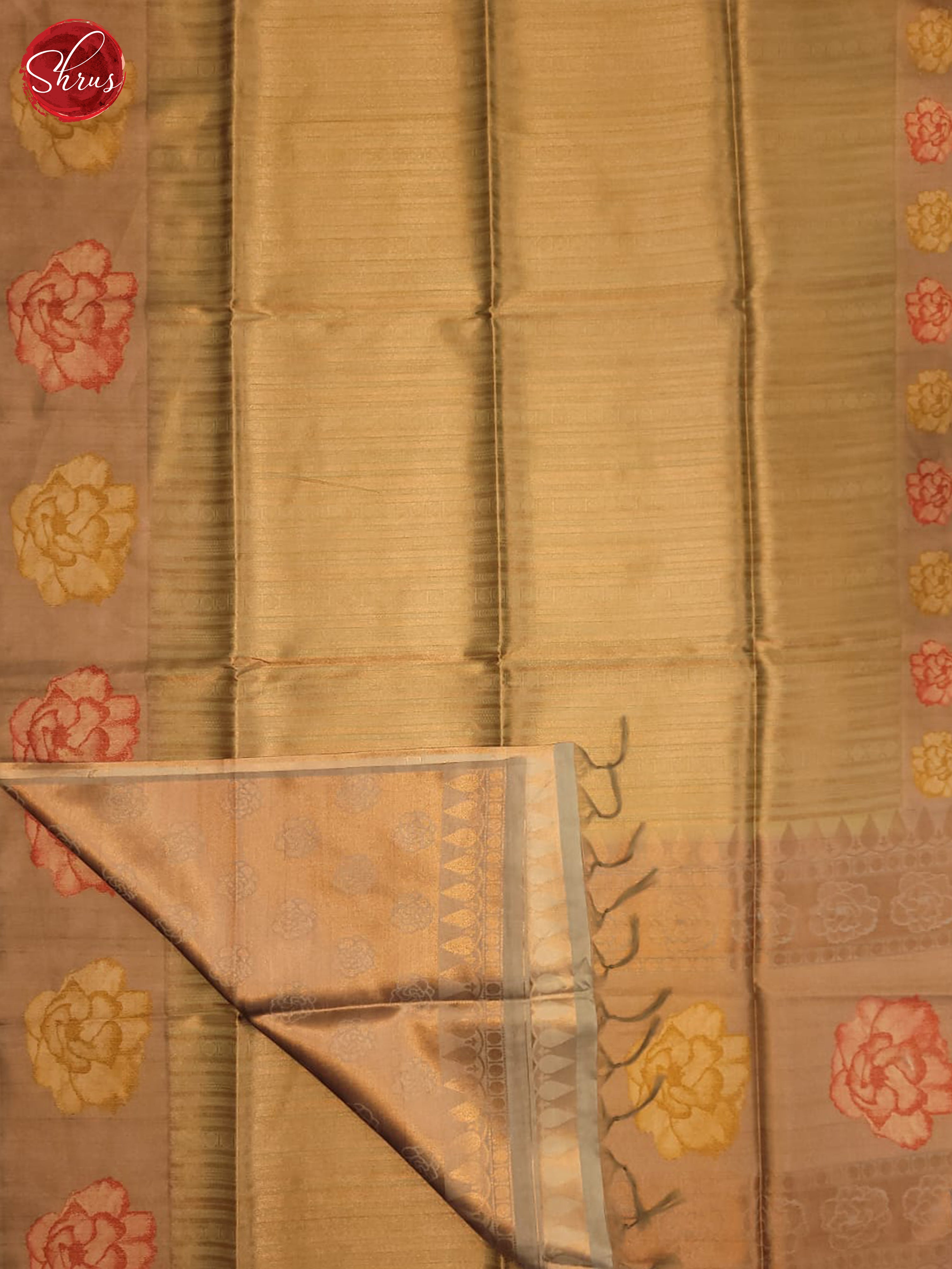Green & Copper - Semi Tussar Saree - Shop on ShrusEternity.com