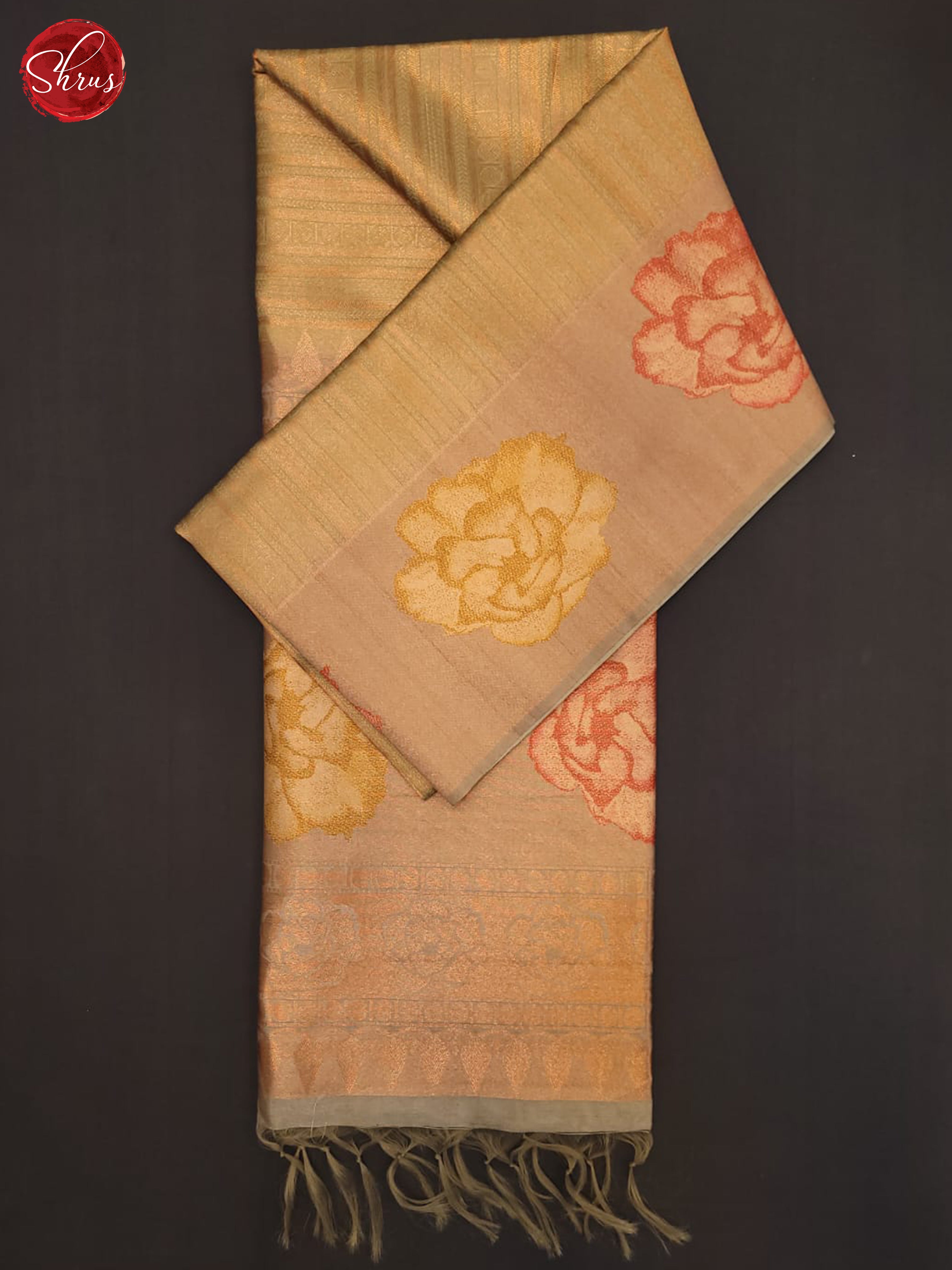 Green & Copper - Semi Tussar Saree - Shop on ShrusEternity.com