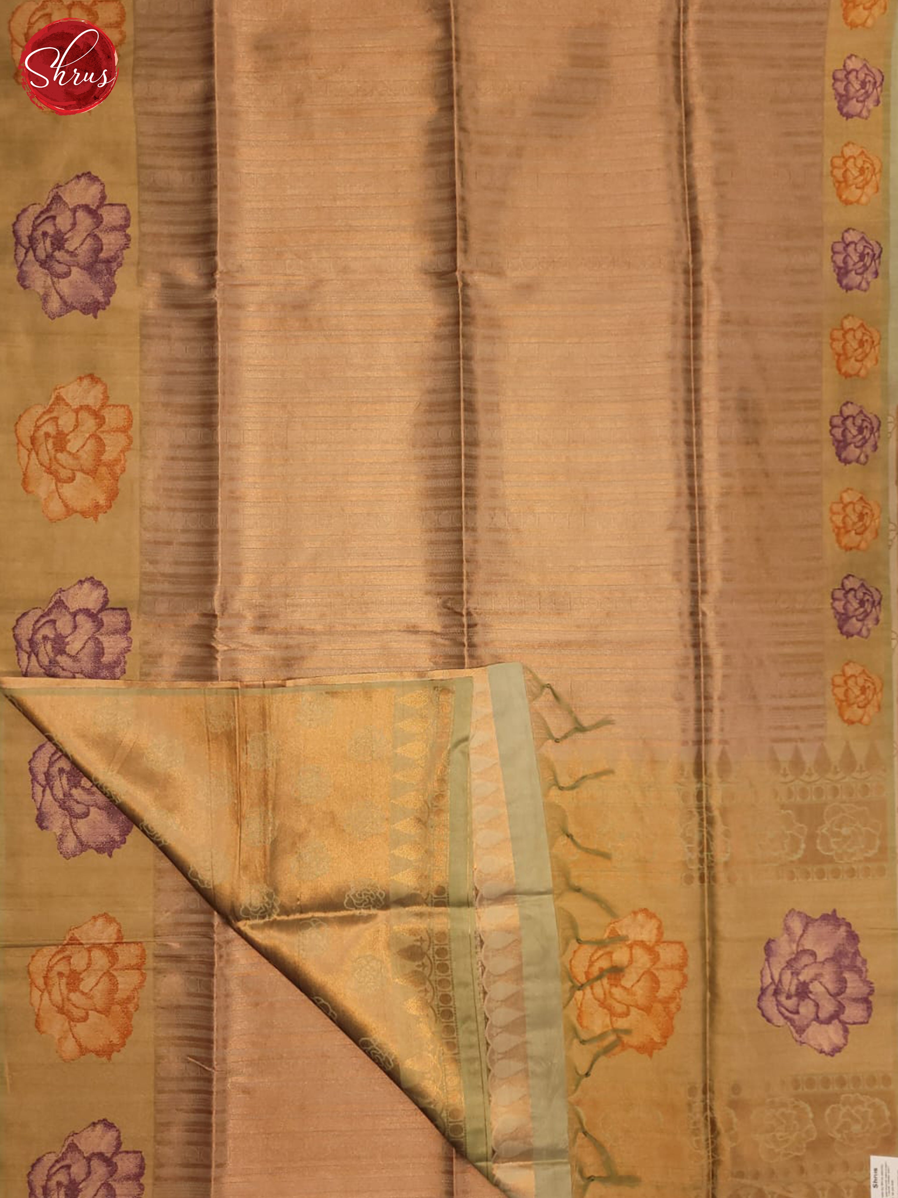 Onion Pink & Green - Semi Tussar Saree - Shop on ShrusEternity.com