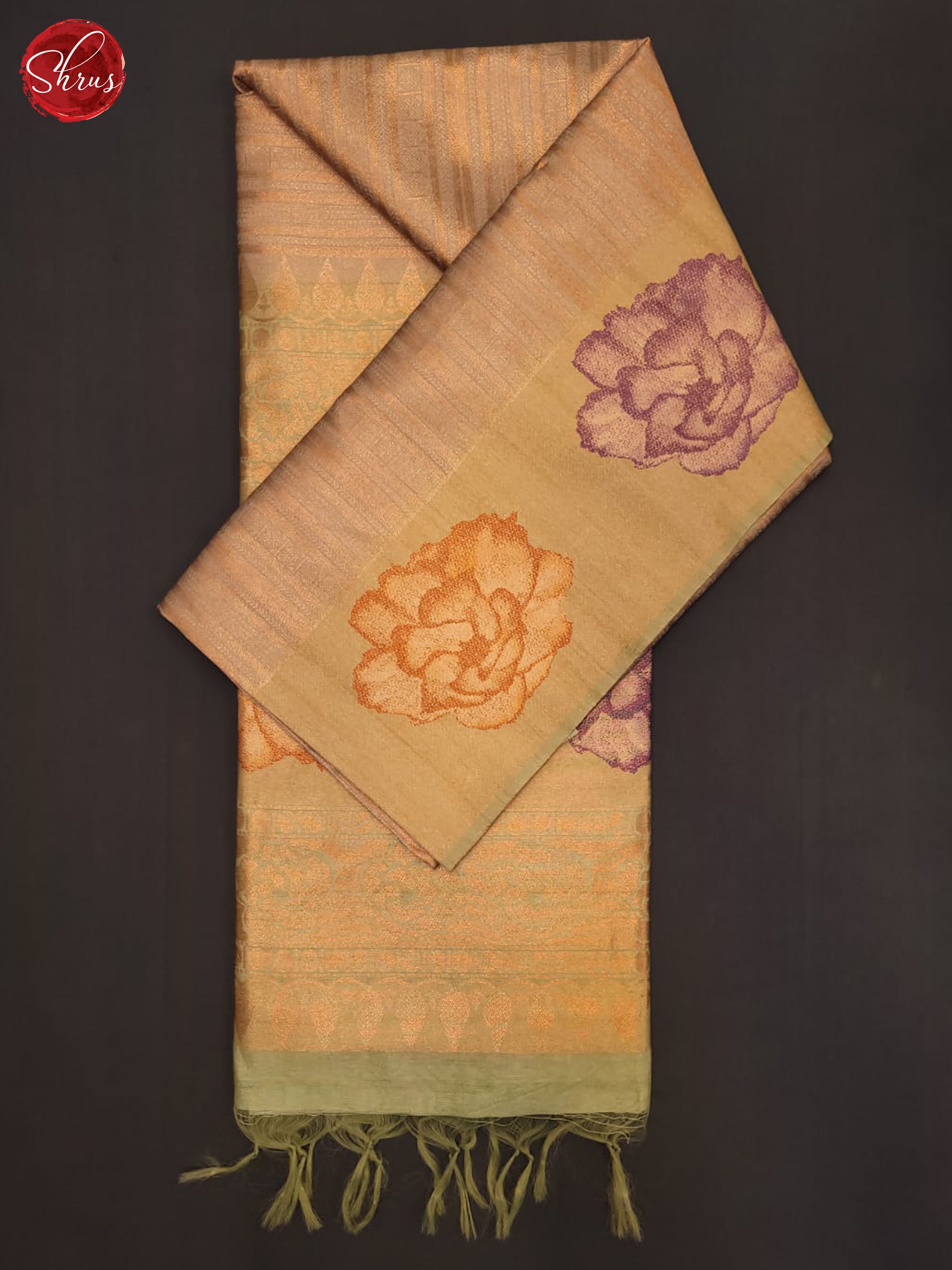 Onion Pink & Green - Semi Tussar Saree - Shop on ShrusEternity.com