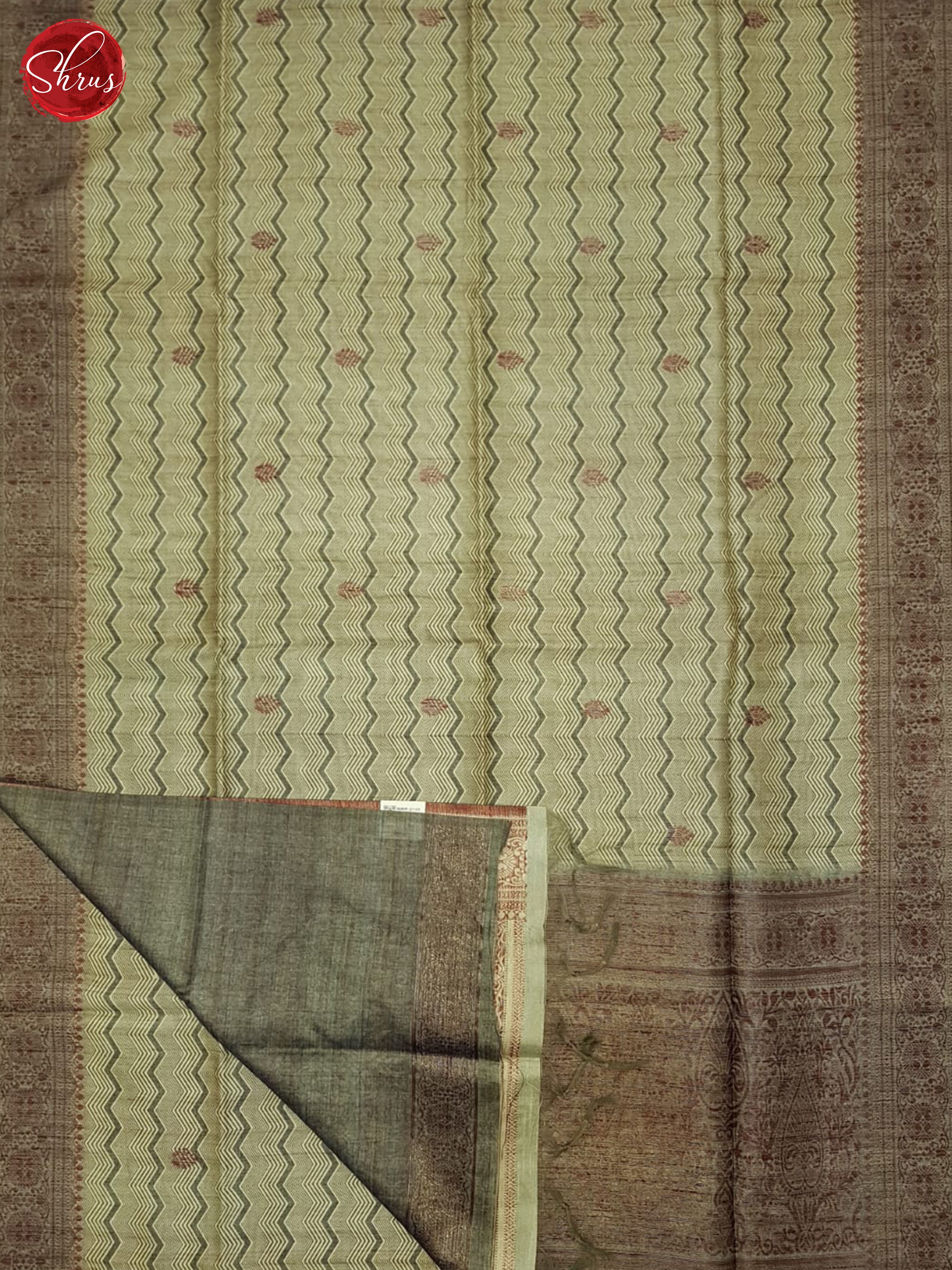 Grey(Single tone) - Semi Tussar Saree - Shop on ShrusEternity.com