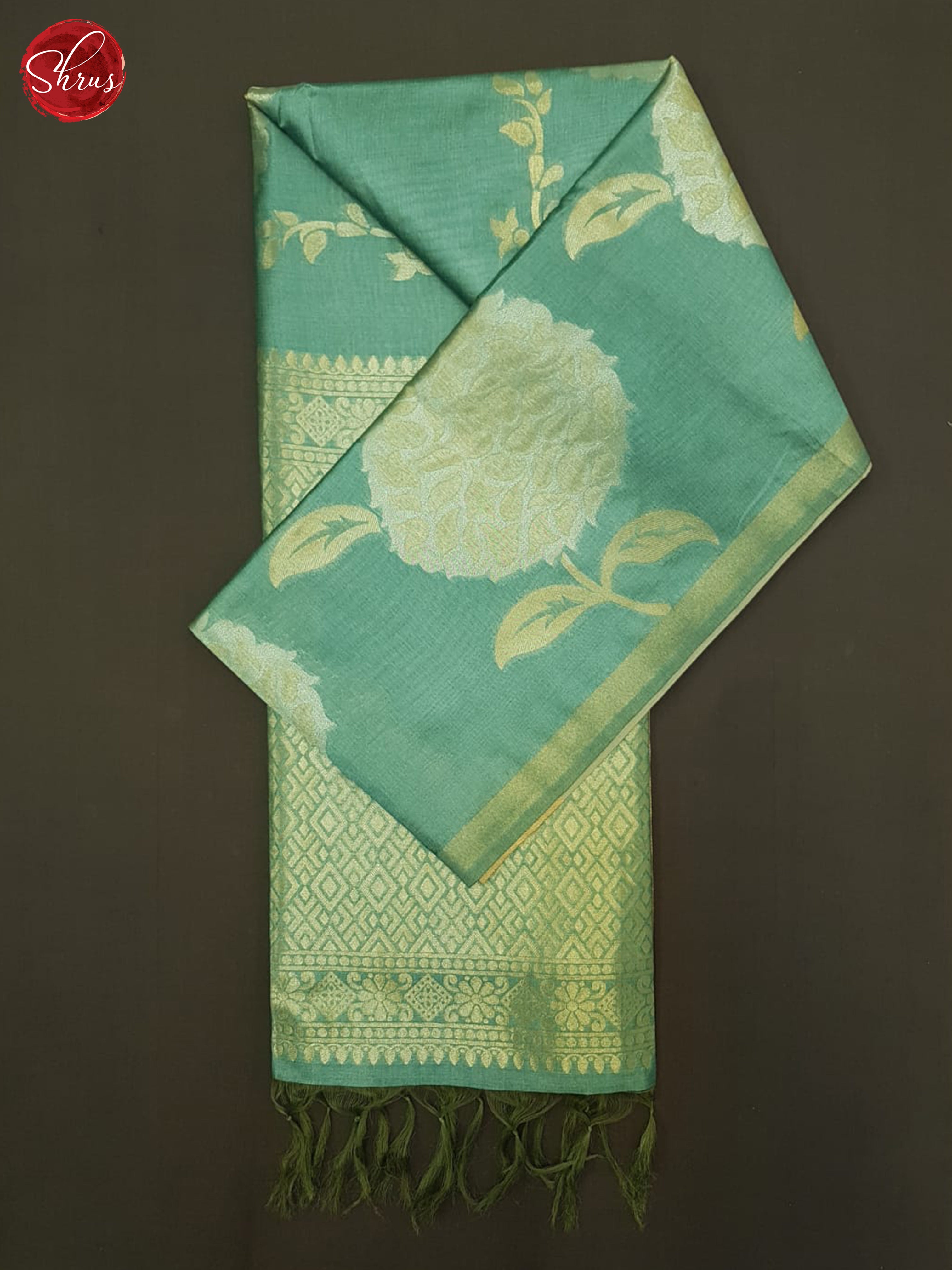 Green(Single tone)- Semi Tussar Saree - Shop on ShrusEternity.com
