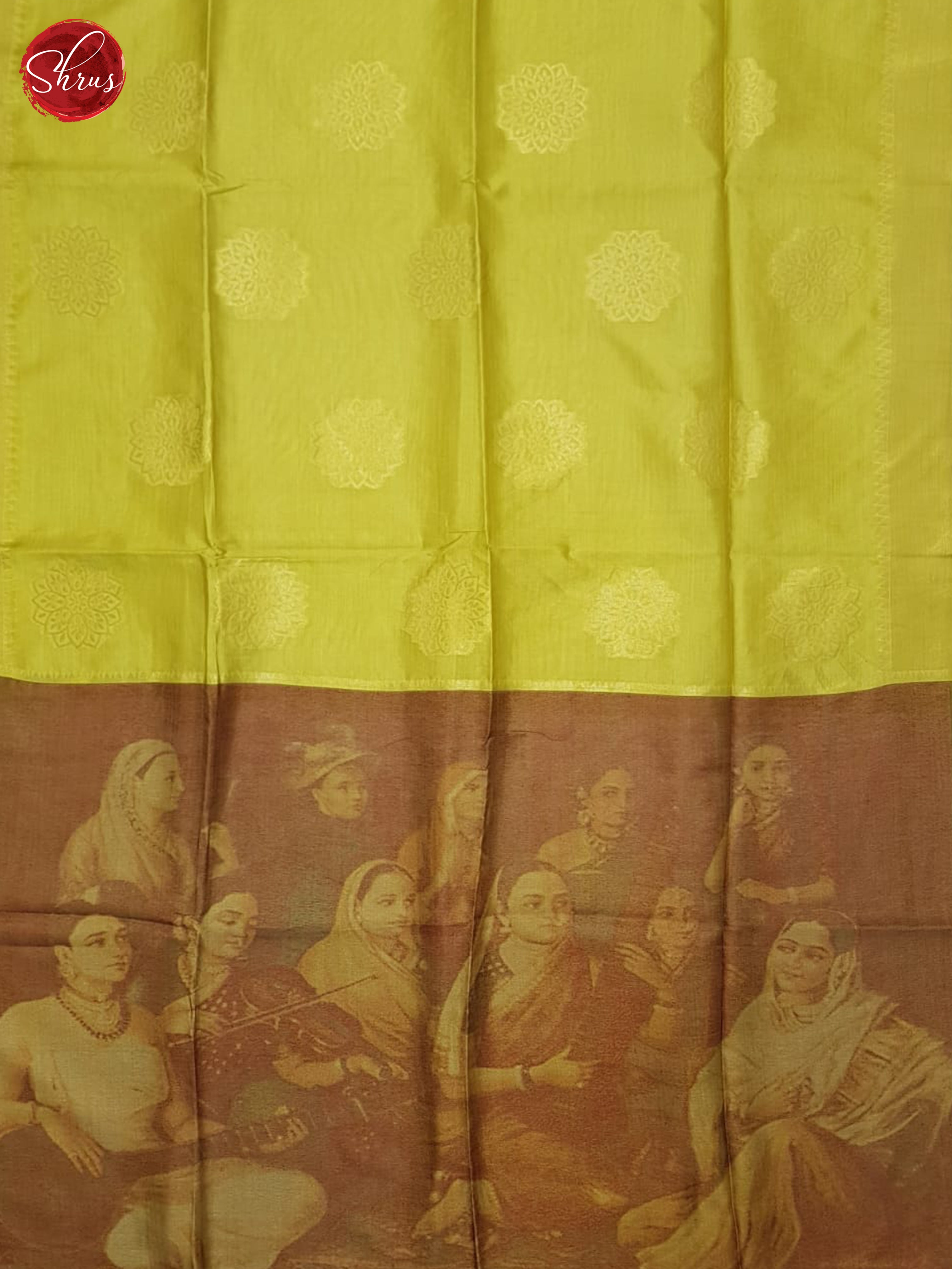 Green & Brown - Semi Tussar Saree - Shop on ShrusEternity.com