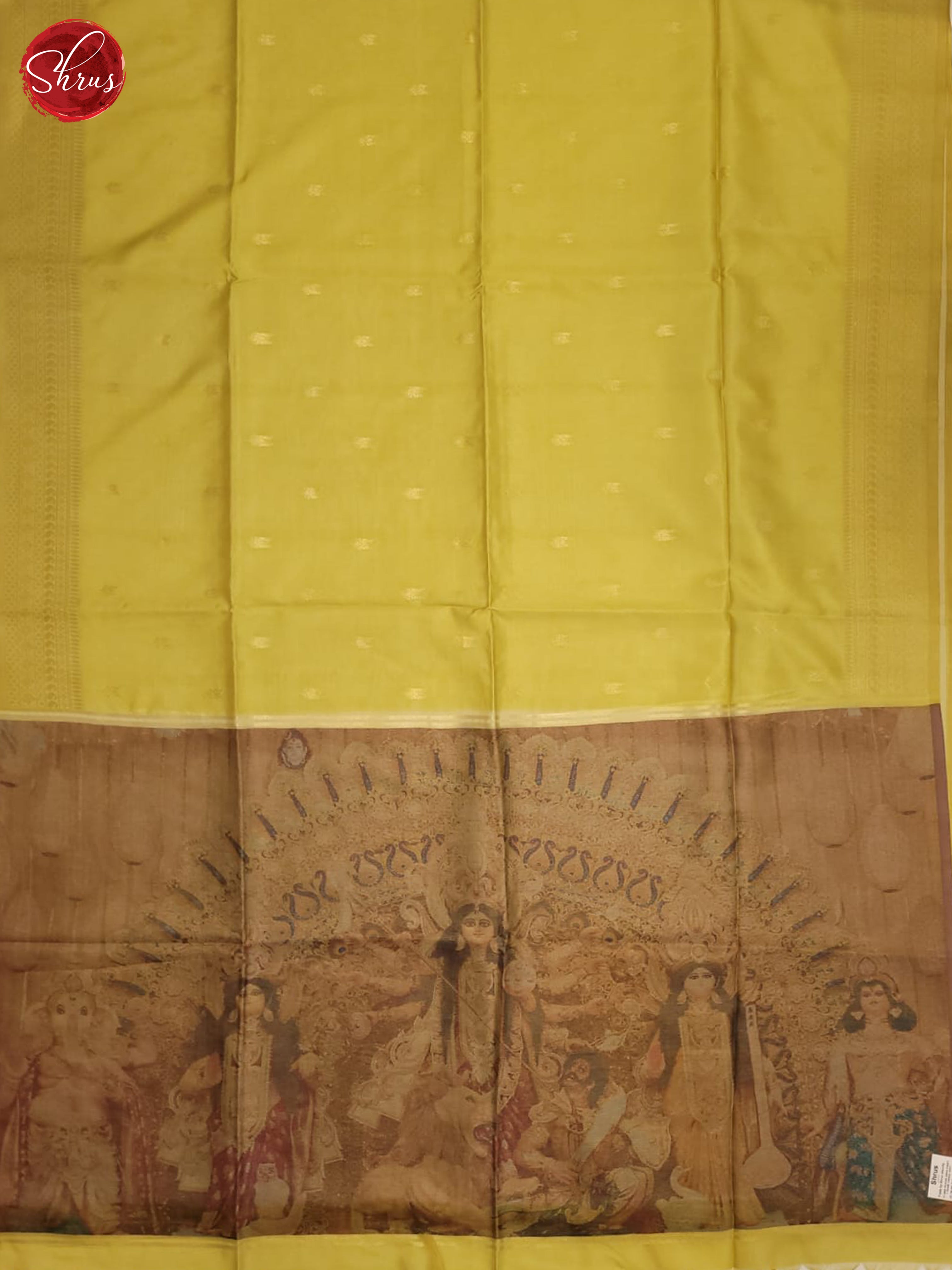 Green & Brown- Semi Tussar Saree - Shop on ShrusEternity.com