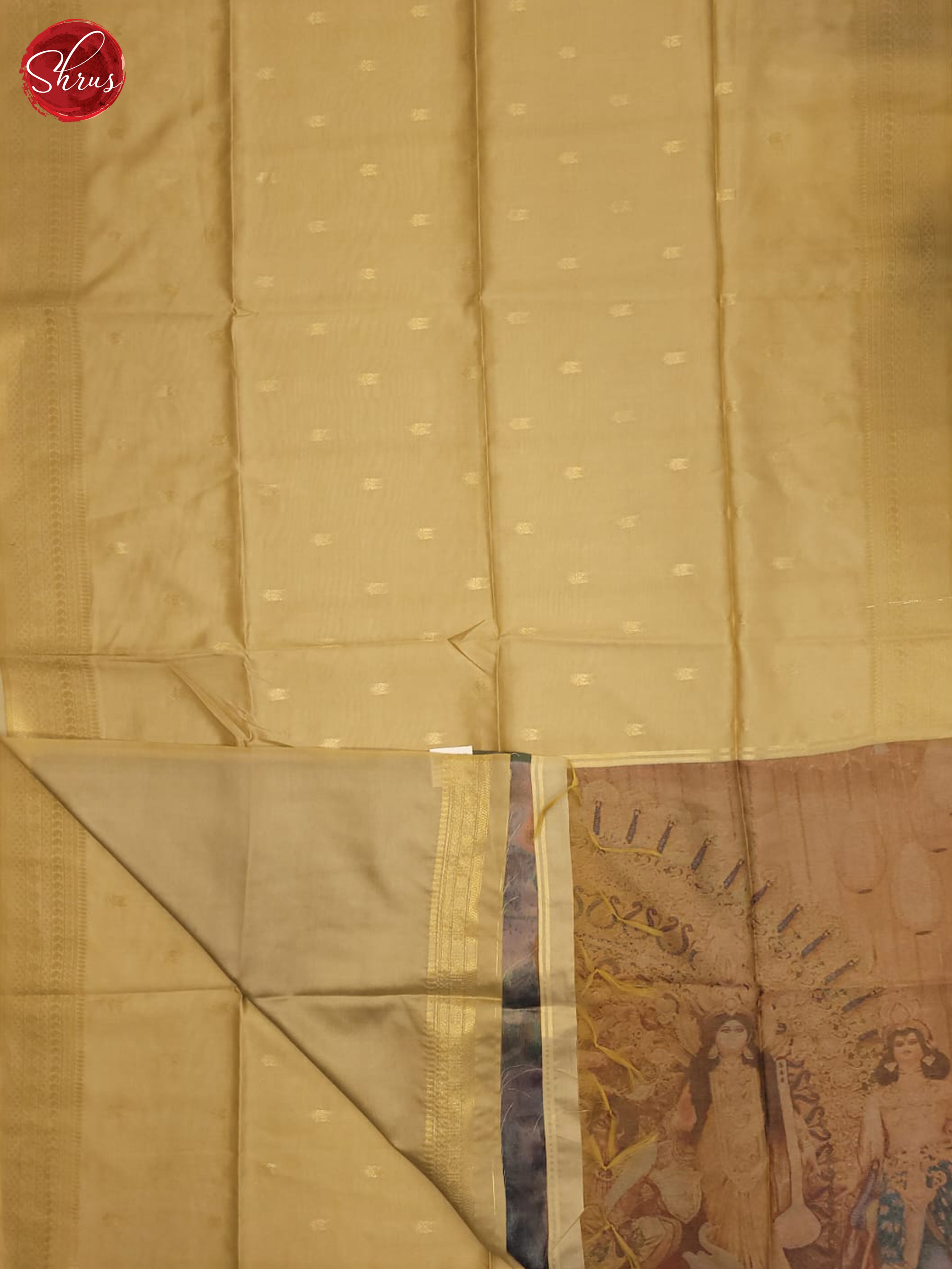 Beige & Brown - Semi Tussar Saree - Shop on ShrusEternity.com