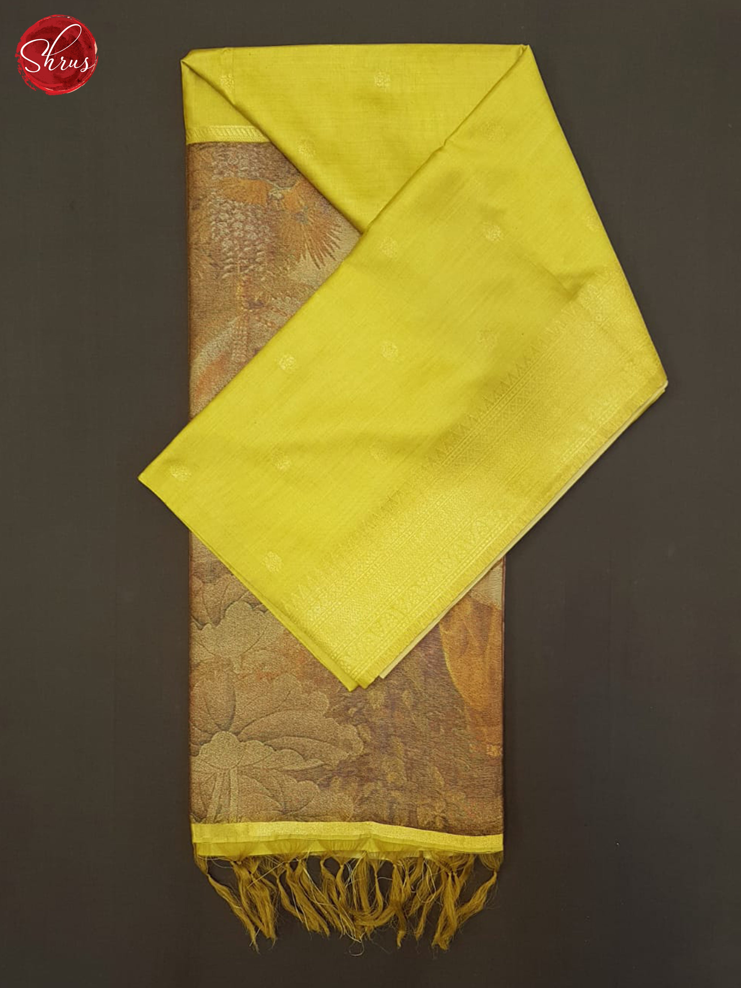 Green & Grey - Semi Tussar Saree - Shop on ShrusEternity.com