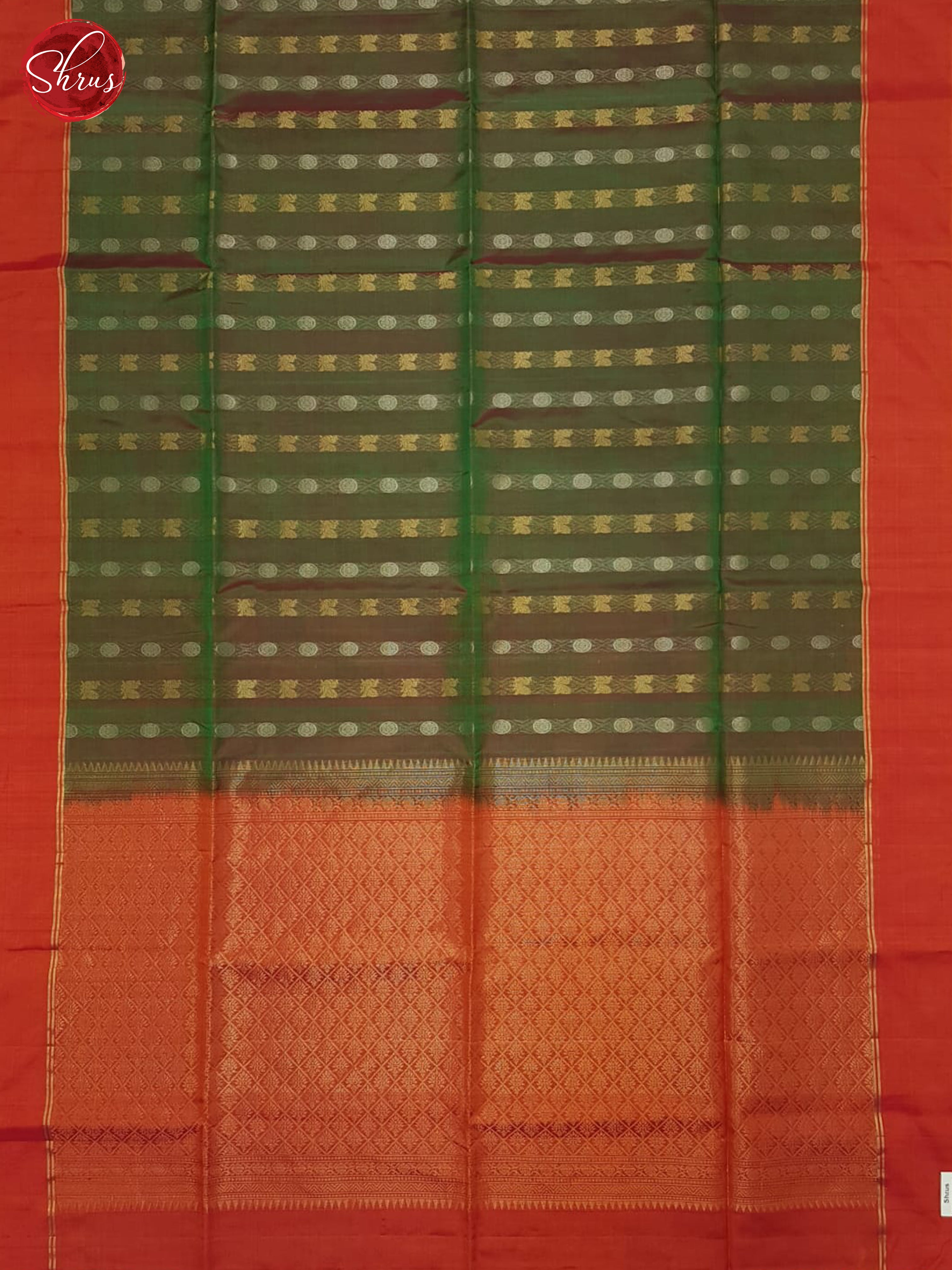 BGS07009 - Silk Cotton Saree - Shop on ShrusEternity.com