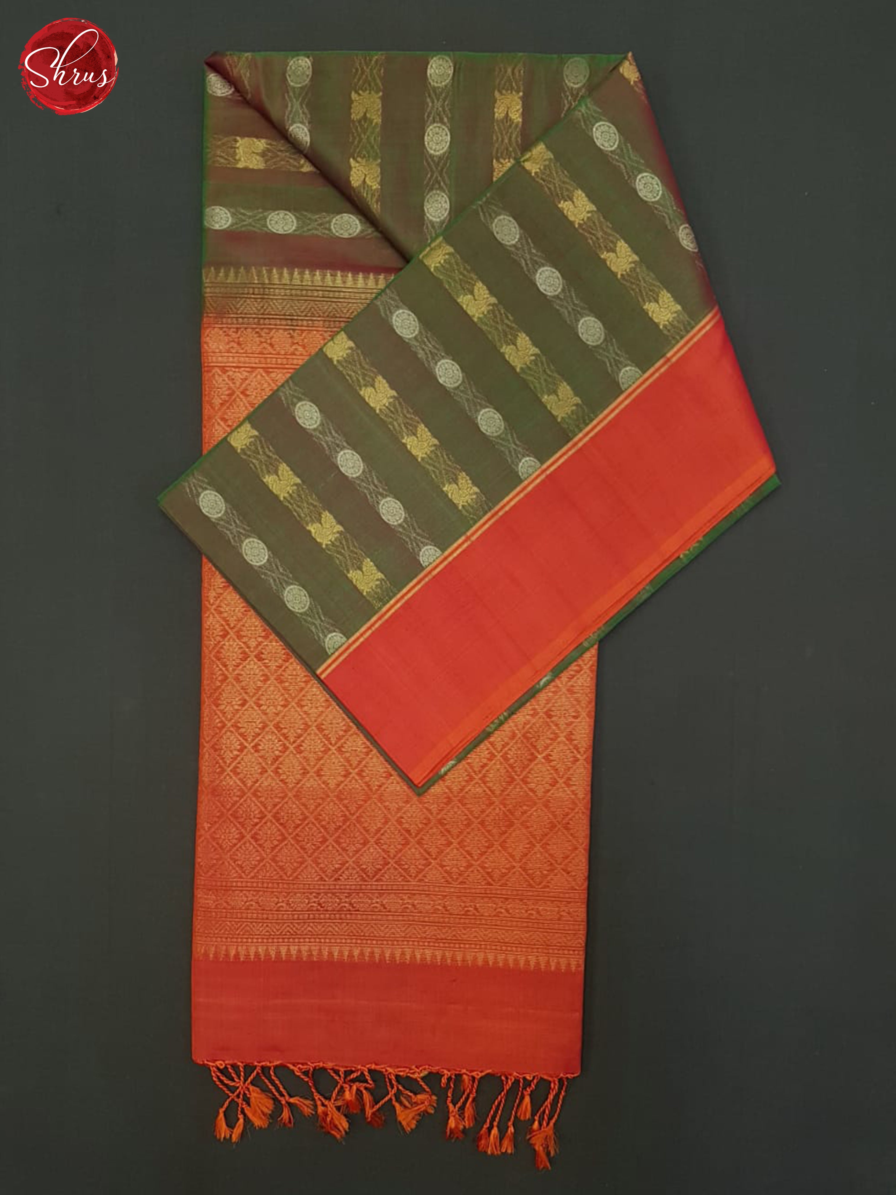BGS07009 - Silk Cotton Saree - Shop on ShrusEternity.com