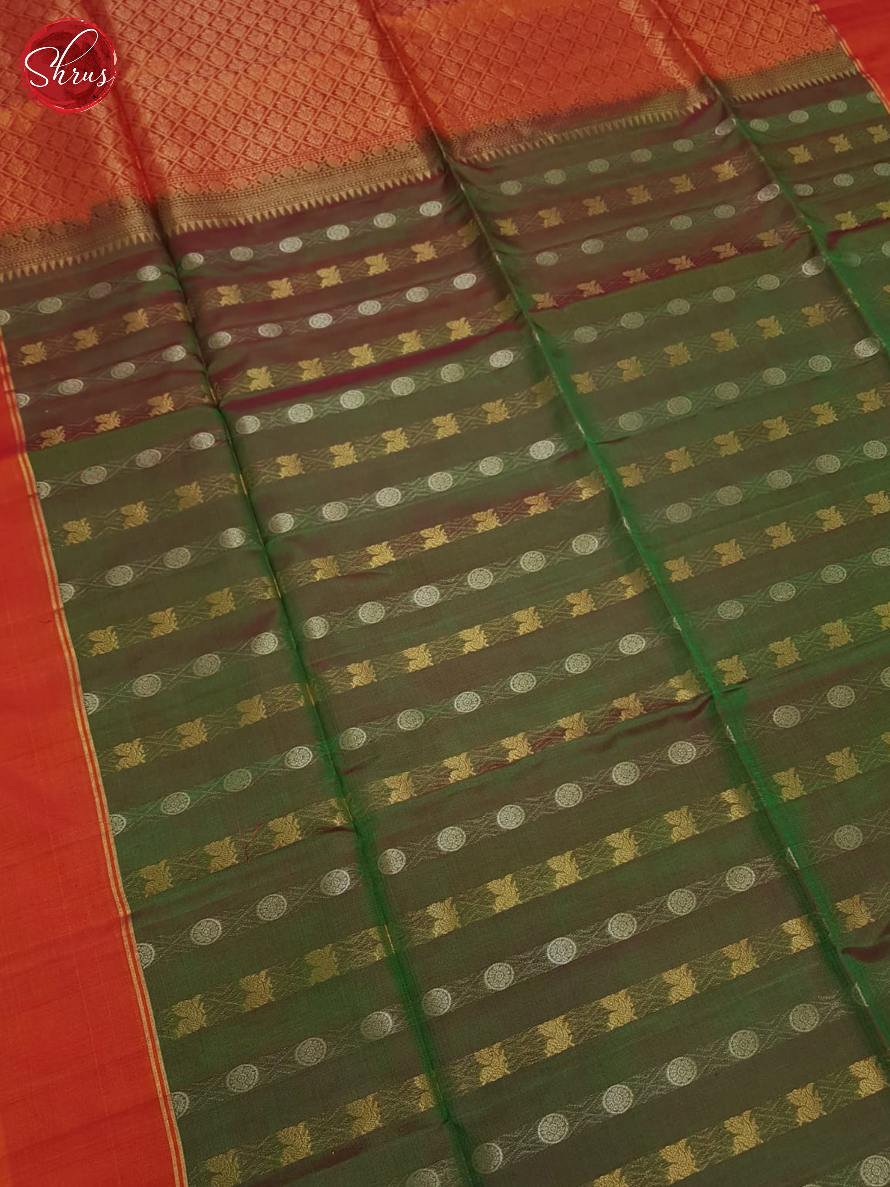 BGS07009 - Silk Cotton Saree - Shop on ShrusEternity.com