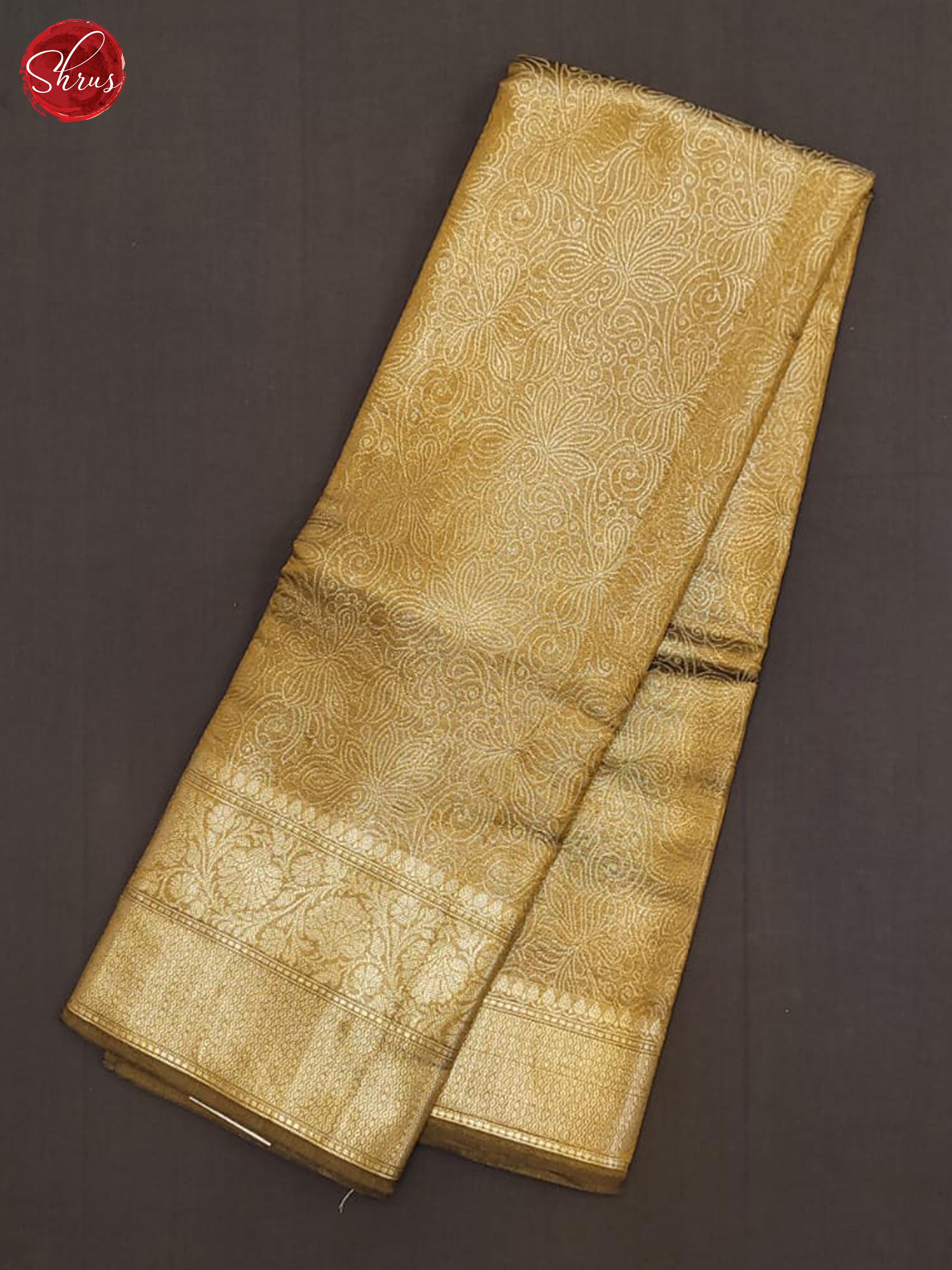 Mehandi Green(Single Tone) - Semi Tissue Saree - Shop on ShrusEternity.com