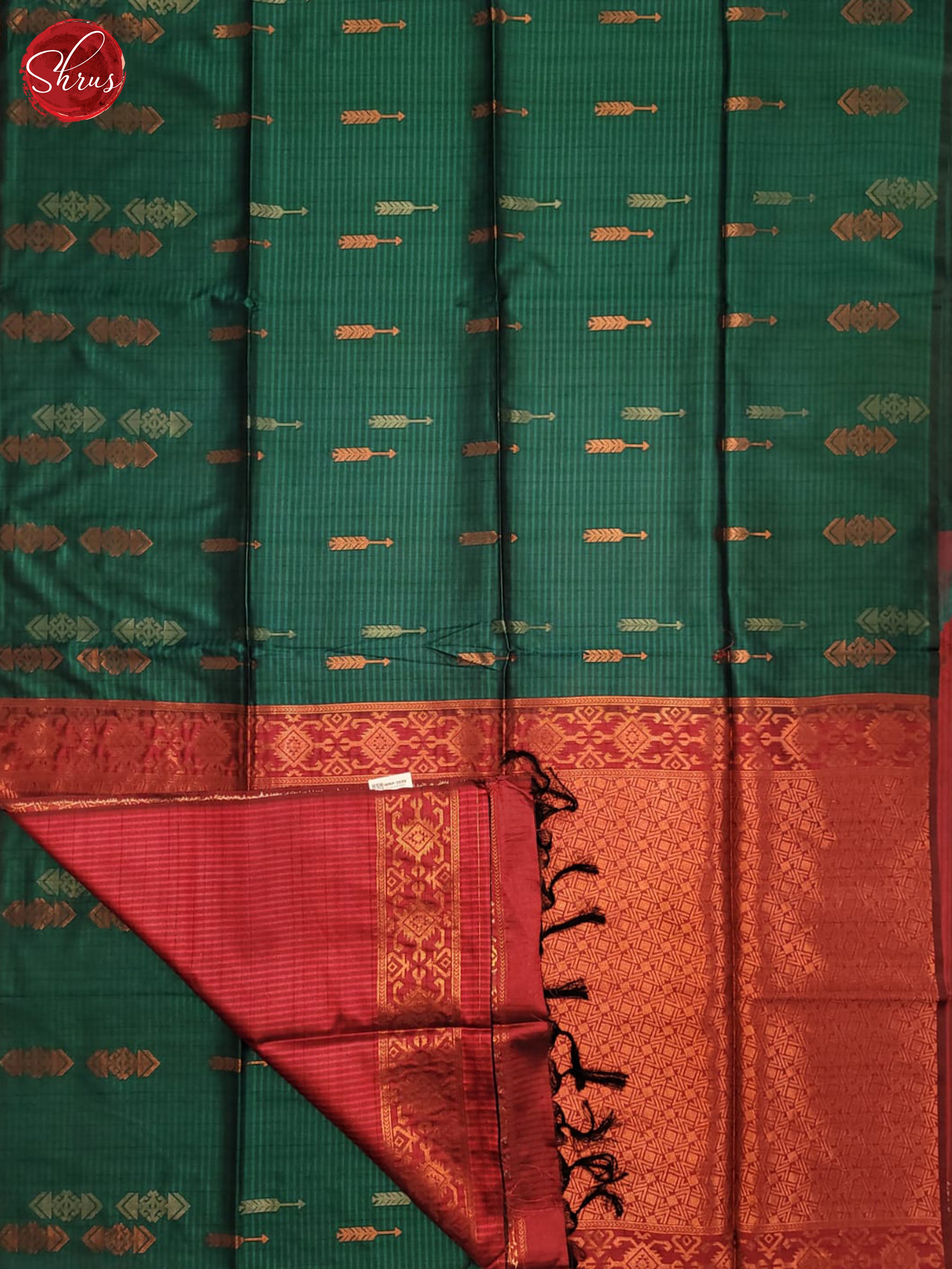 Peacock & Pink - Semi Tussar Saree - Shop on ShrusEternity.com