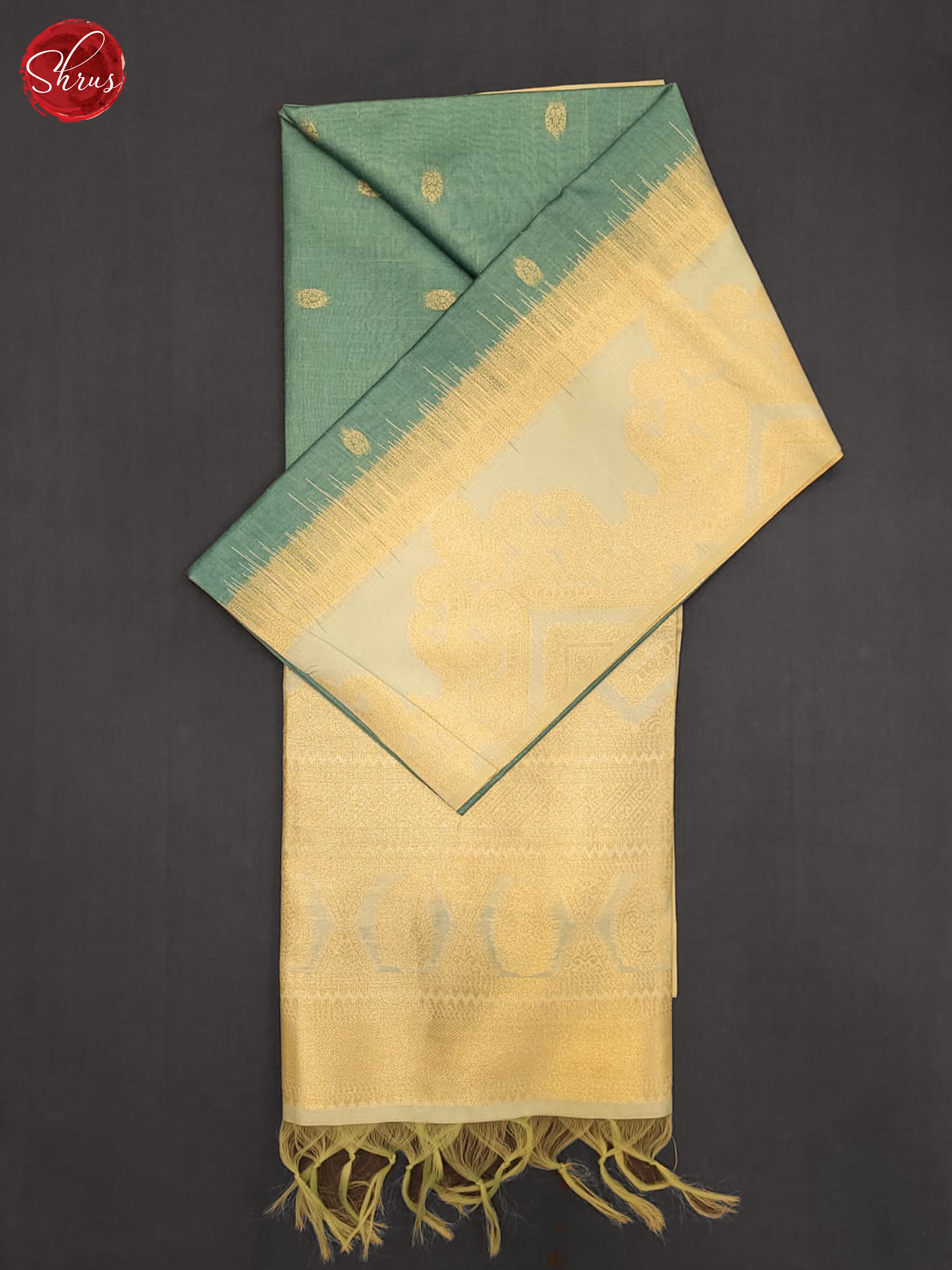 Blue & Cream- Semi Tussar Saree - Shop on ShrusEternity.com