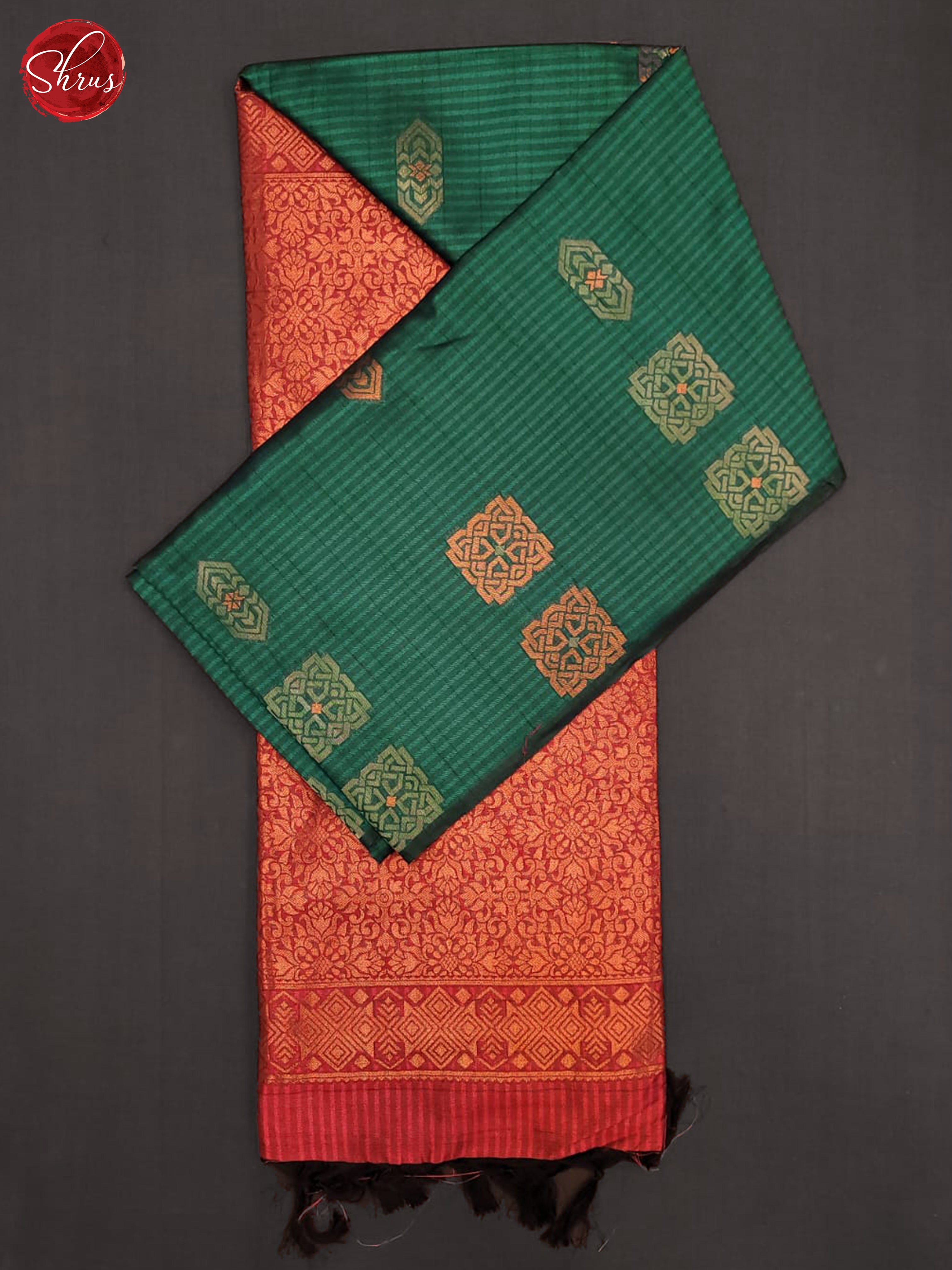 Green & Pink - Semi Tussar Saree - Shop on ShrusEternity.com