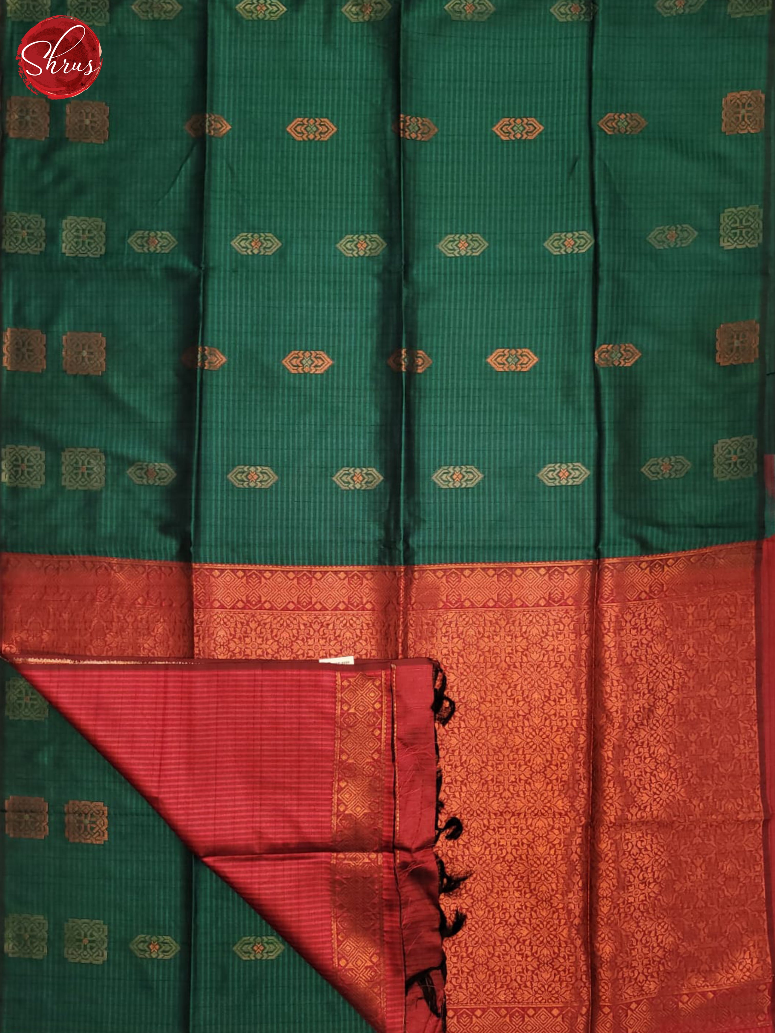 Green & Pink - Semi Tussar Saree - Shop on ShrusEternity.com