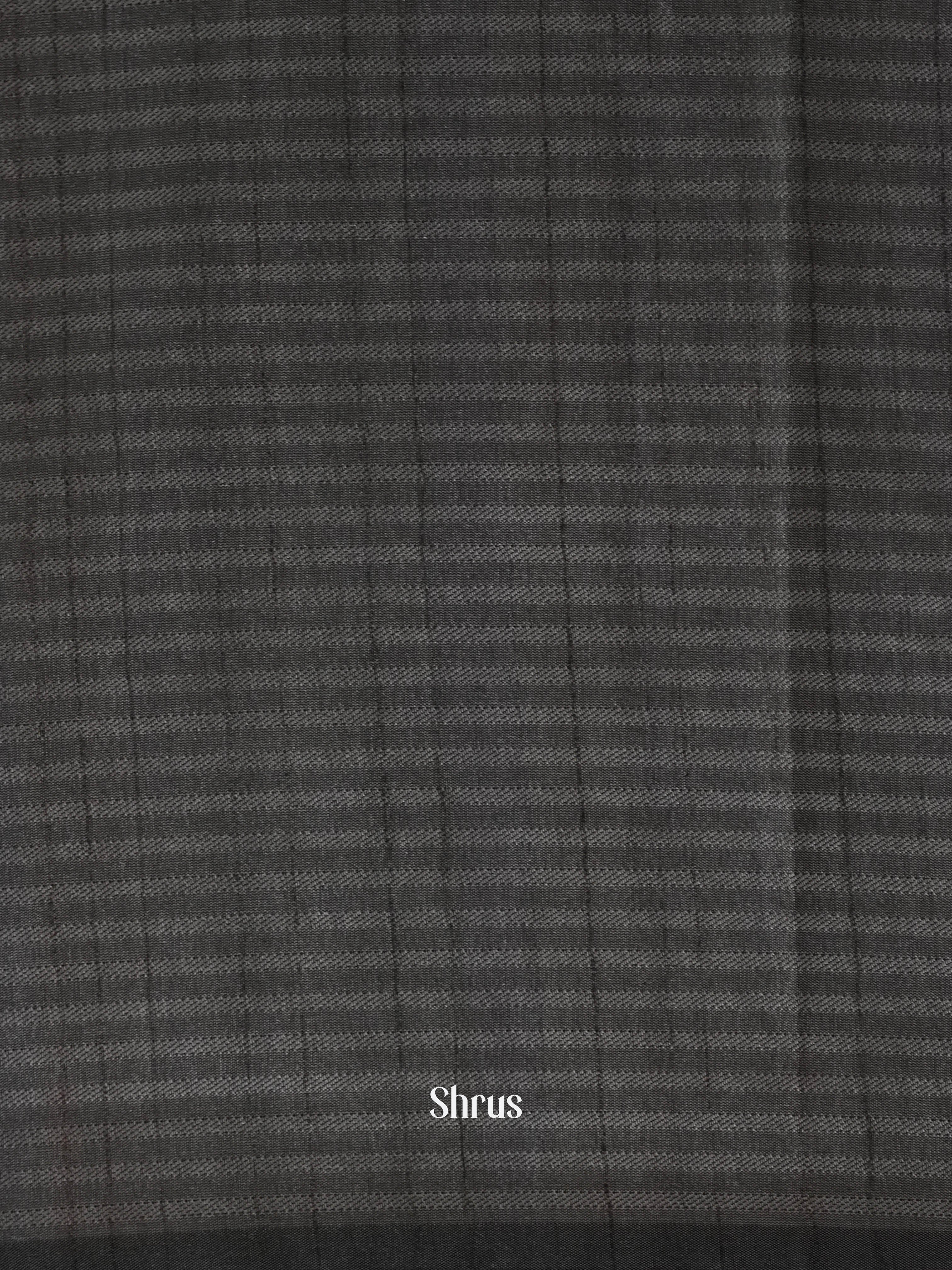 Blue & Grey - Semi Tussar Saree - Shop on ShrusEternity.com