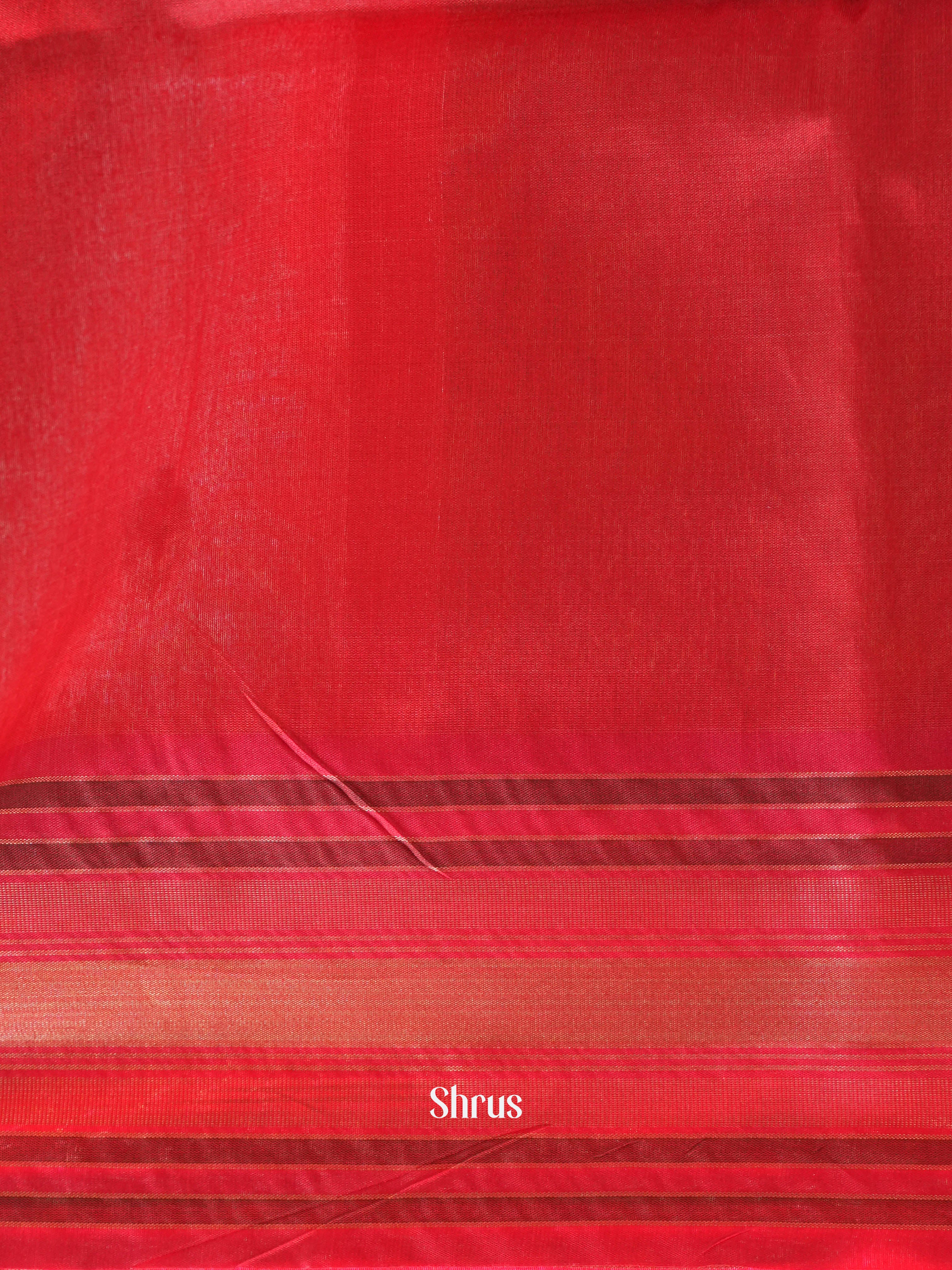 Grey & Red- Semi Tussar Saree - Shop on ShrusEternity.com