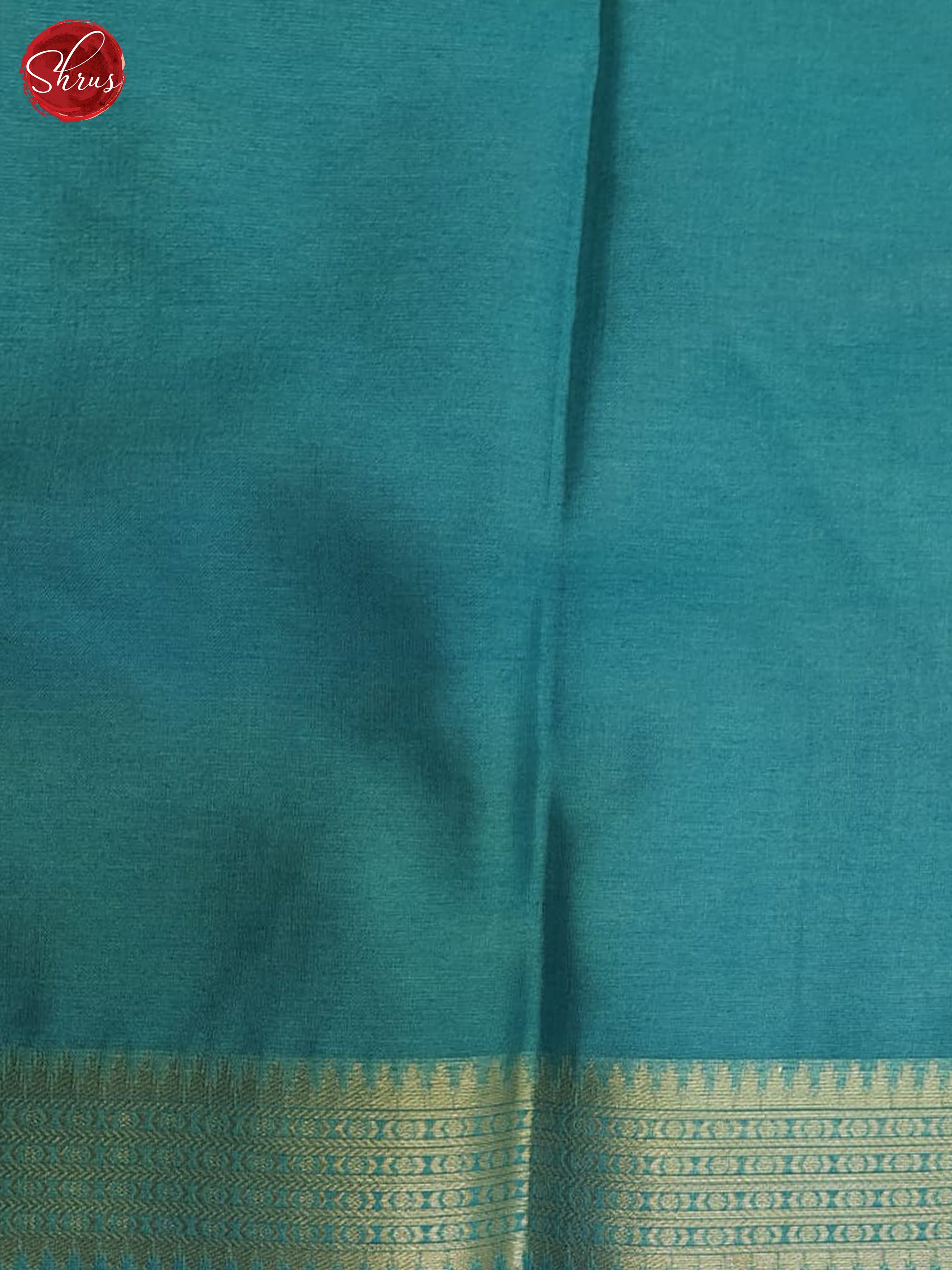 Peach & blue - Semi Tussar Saree - Shop on ShrusEternity.com