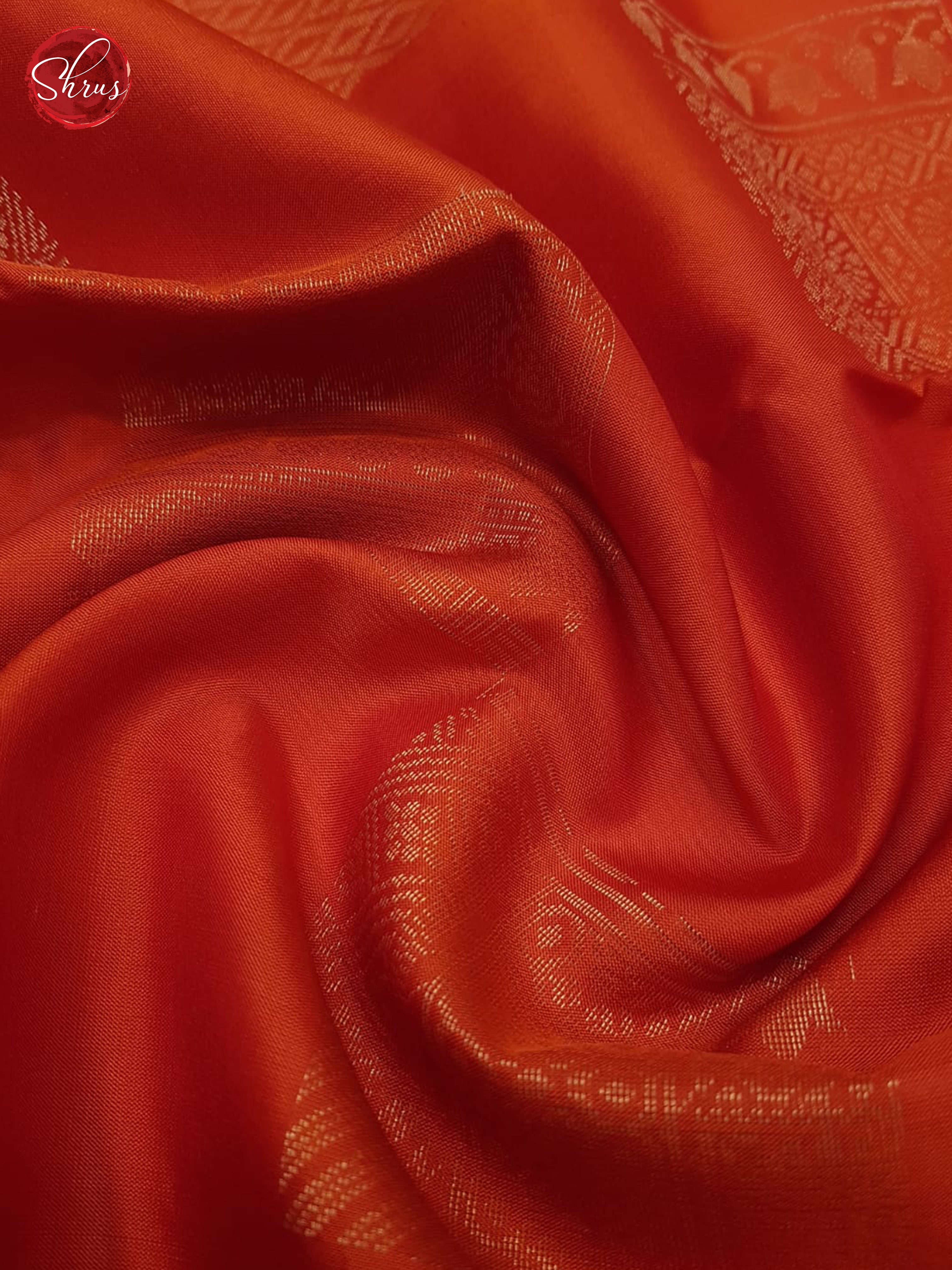 Orange And Wine-Soft silk Saree - Shop on ShrusEternity.com