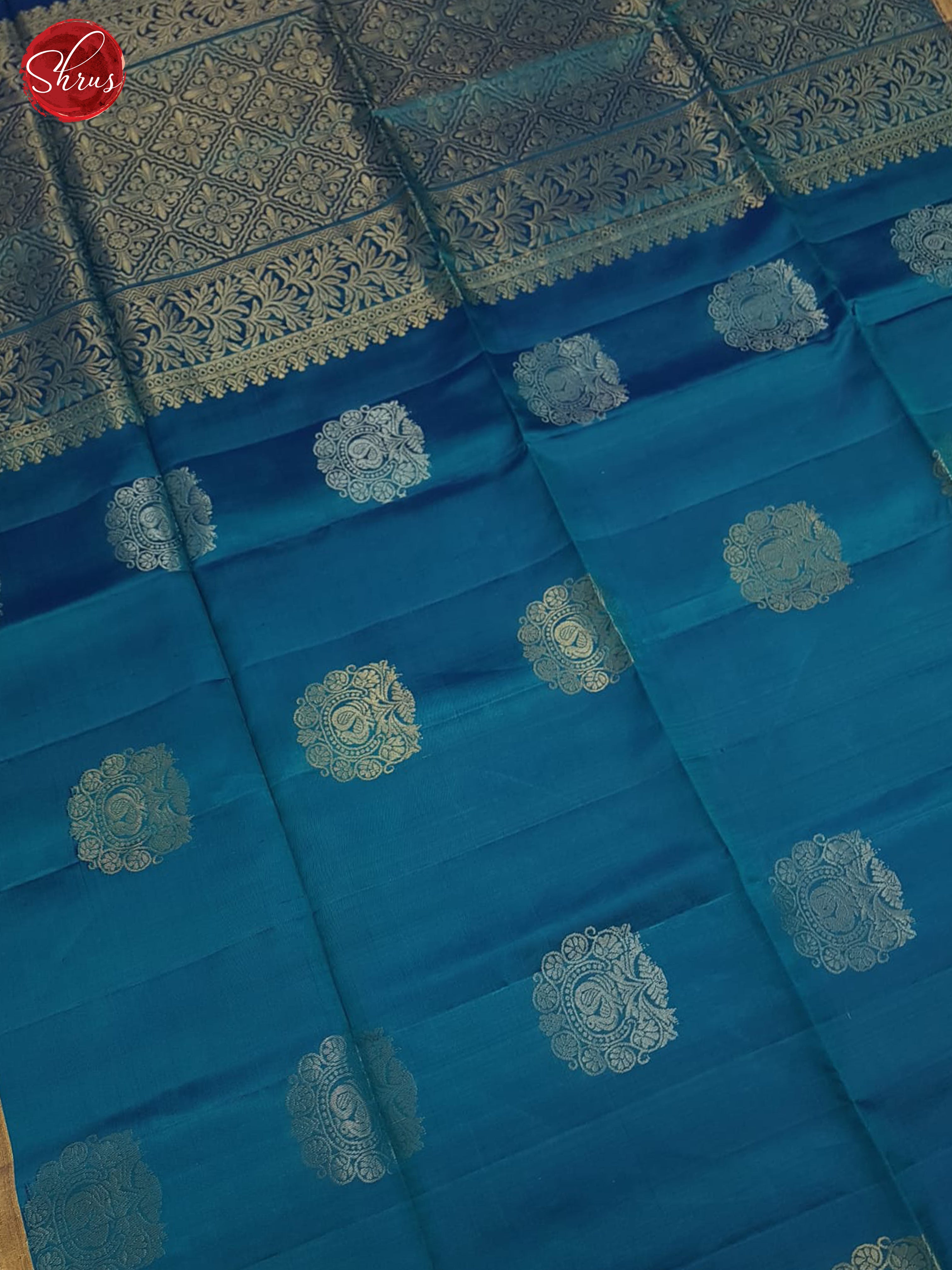 BGS14196 - Soft Silk Halfpure Saree - Shop on ShrusEternity.com