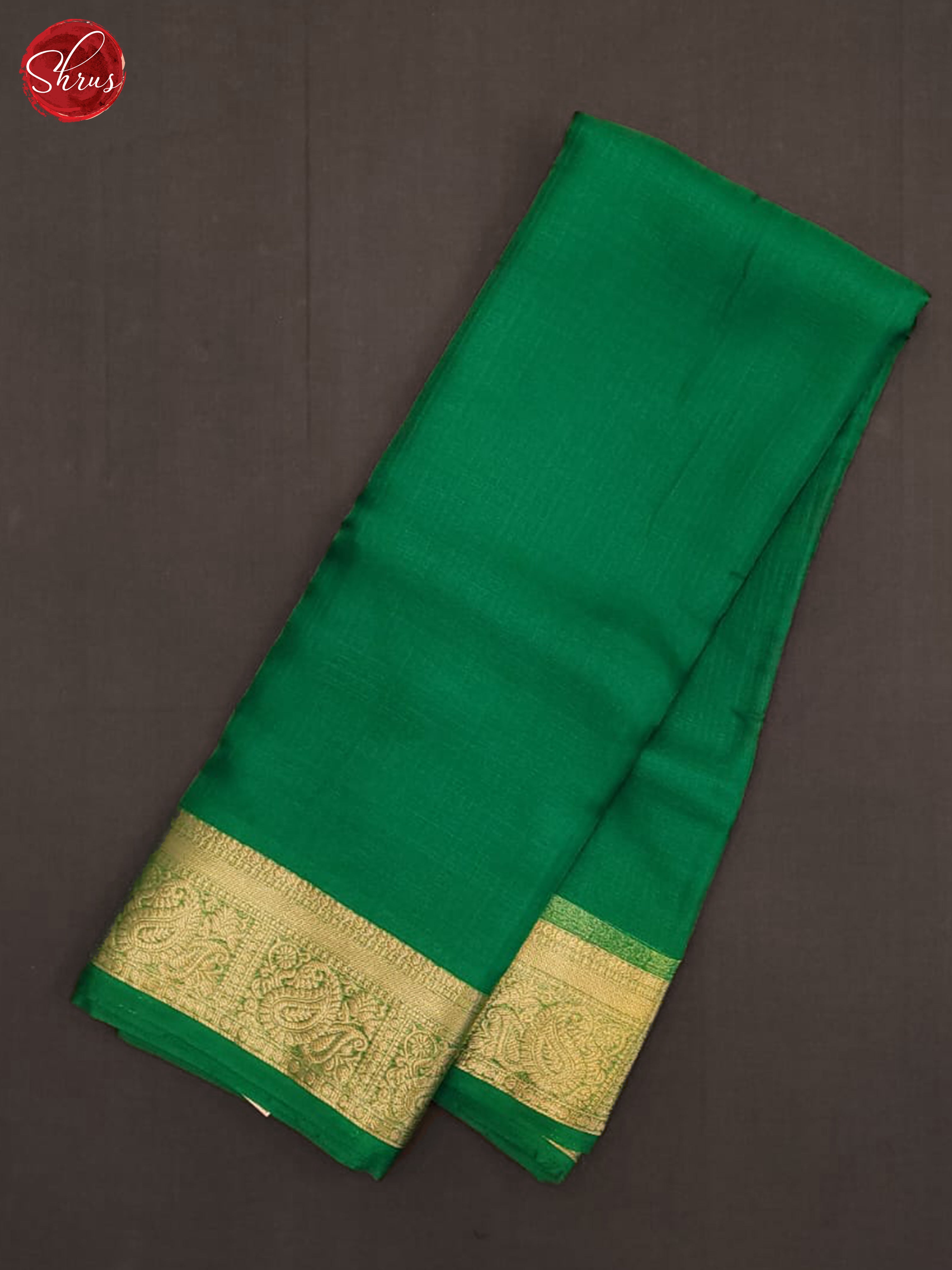 Green & Peacock Blue - Semi organza Saree - Shop on ShrusEternity.com