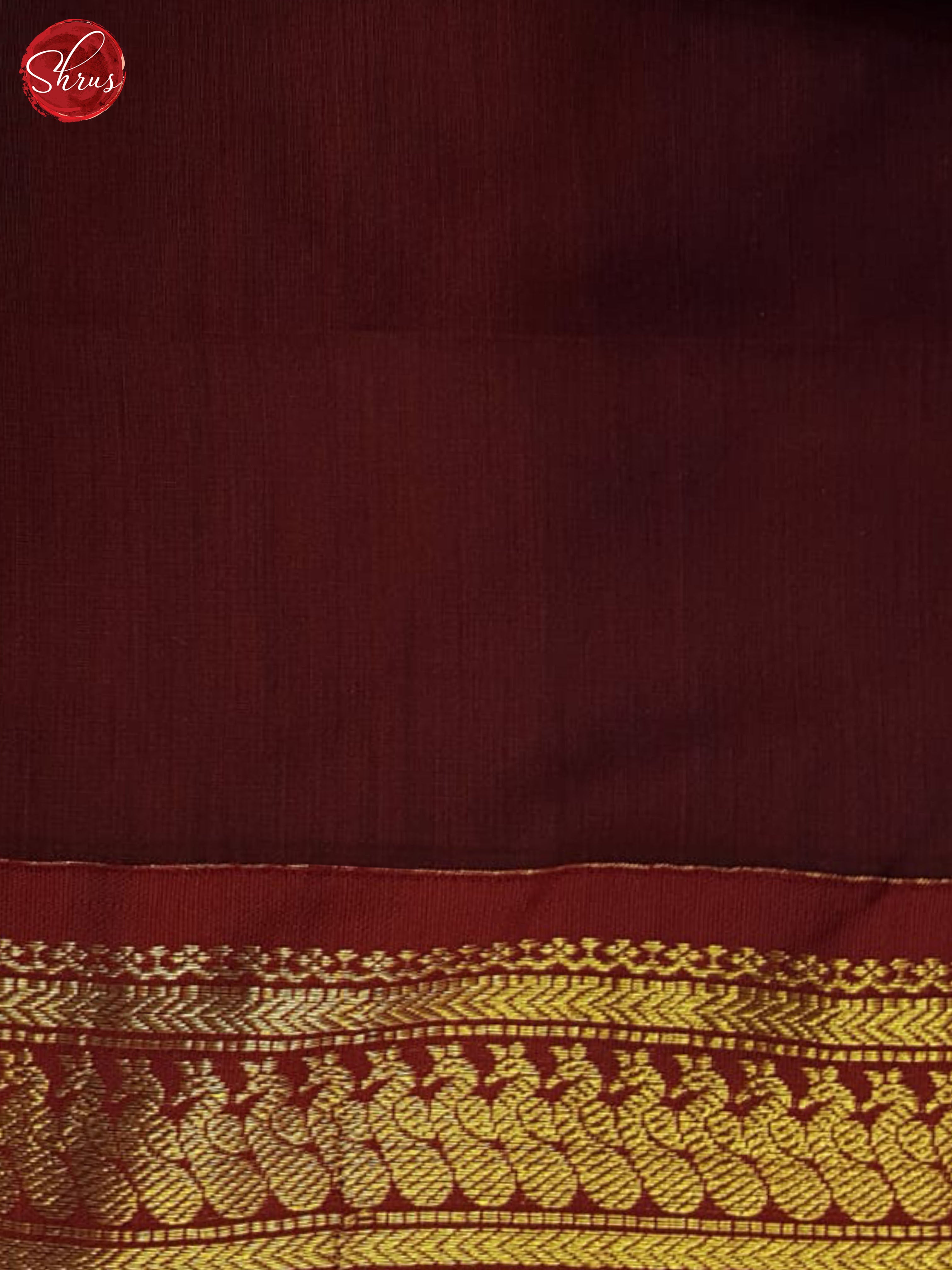 Blue & Brown - Semi Gadwal Saree - Shop on ShrusEternity.com