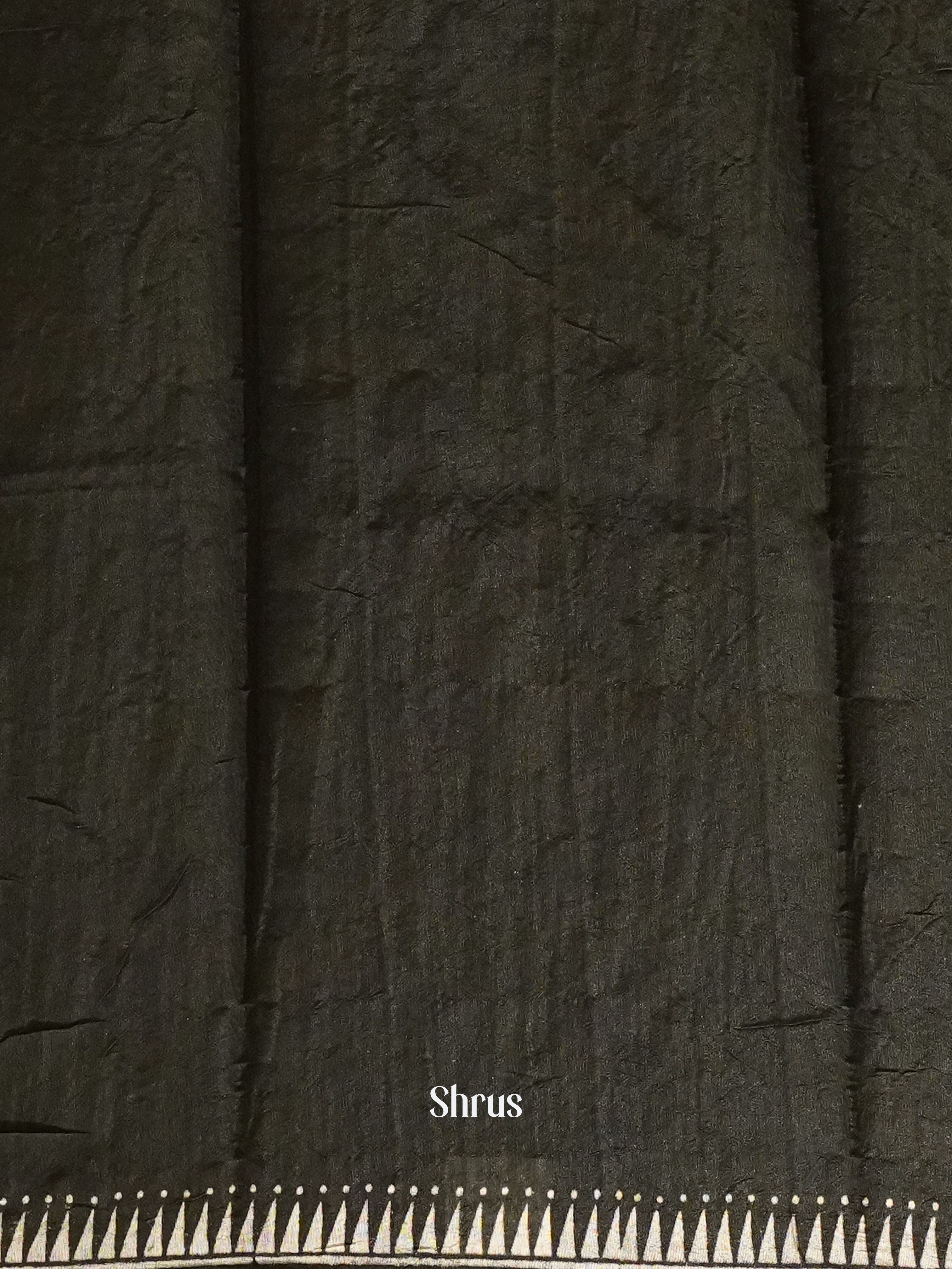 Red & Black - Semi gicha Saree - Shop on ShrusEternity.com