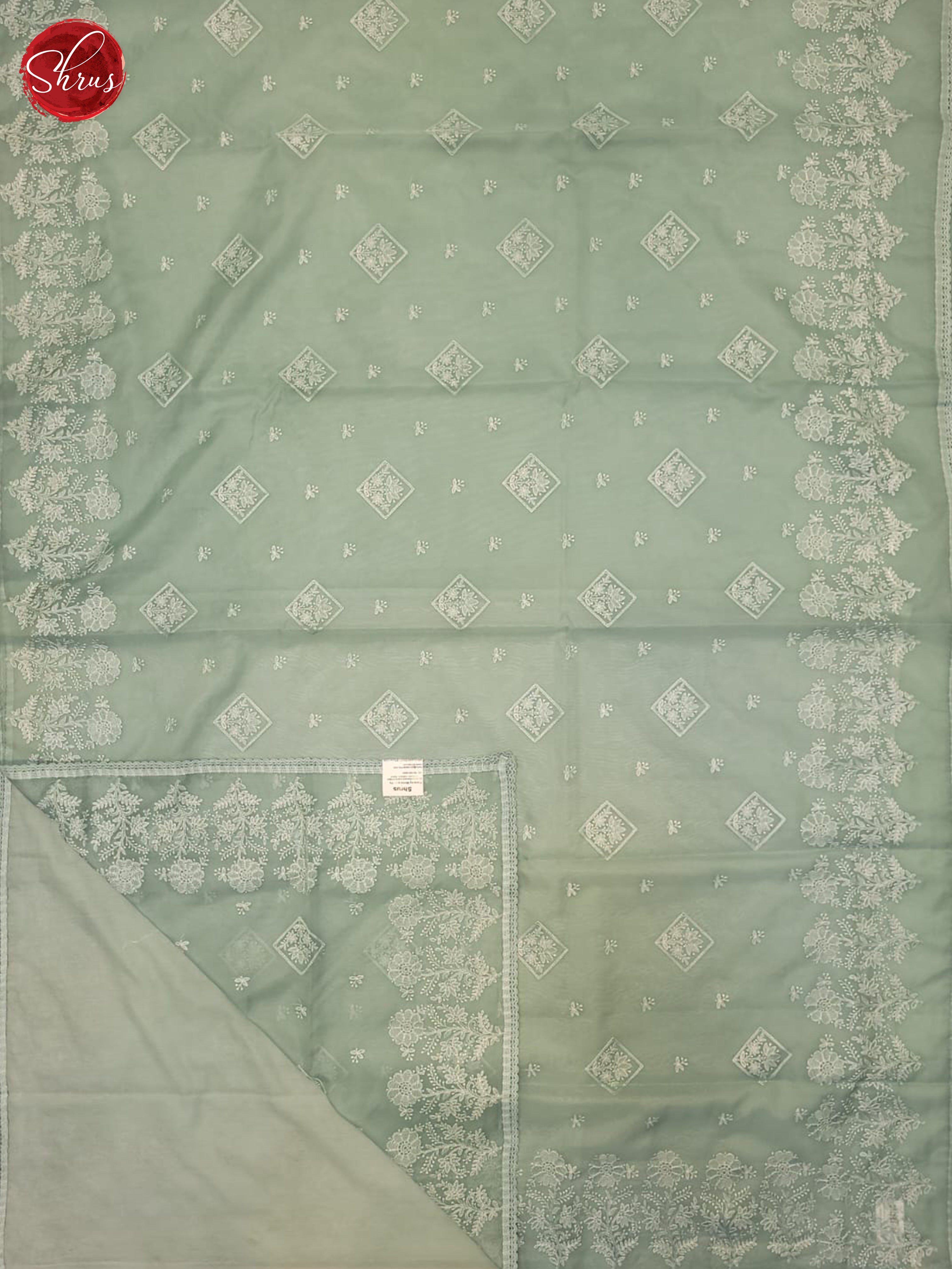 Blue(Single Tone)- Semi organza Saree - Shop on ShrusEternity.com