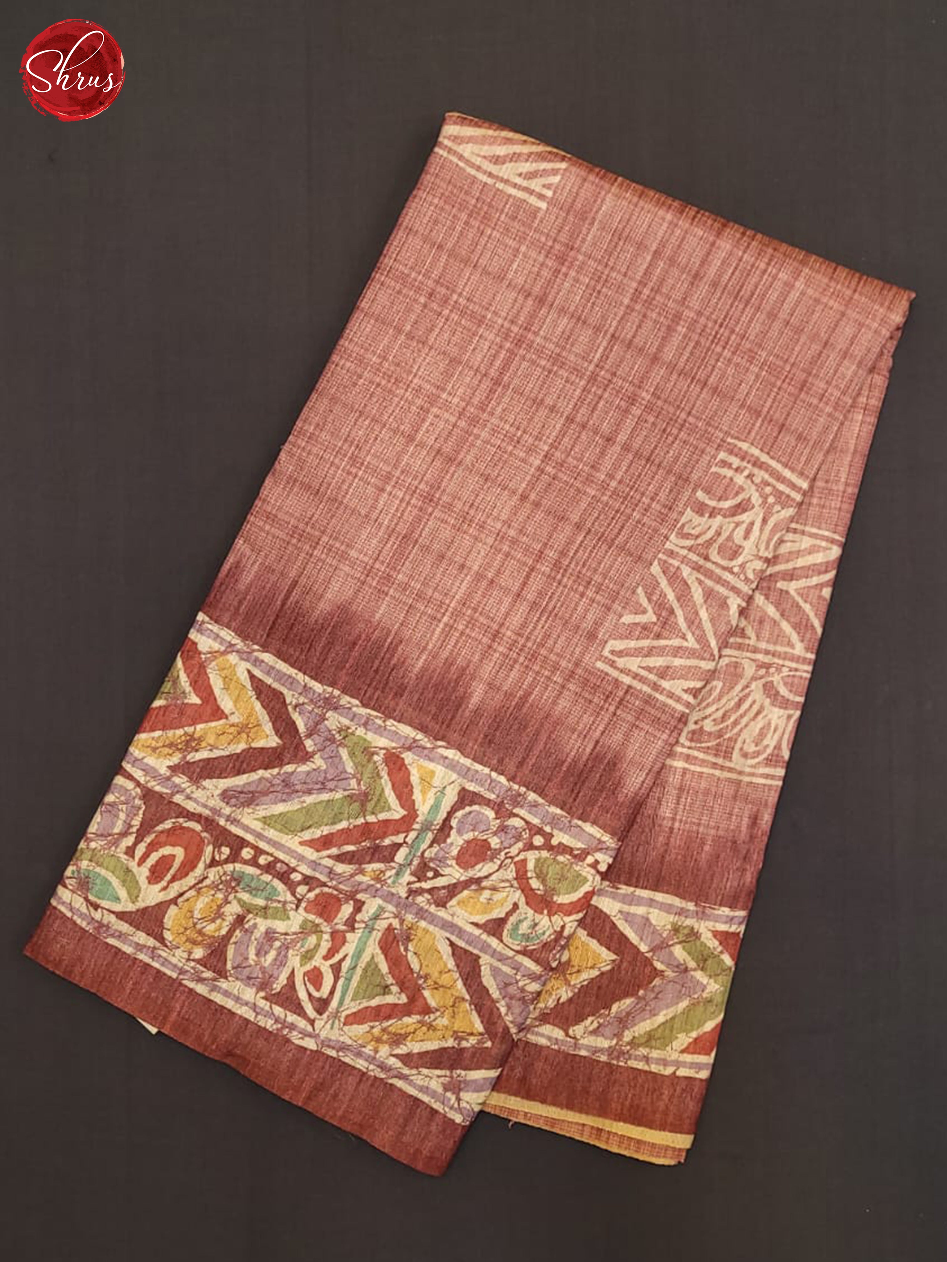 Pink - Semi gicha Saree - Shop on ShrusEternity.com