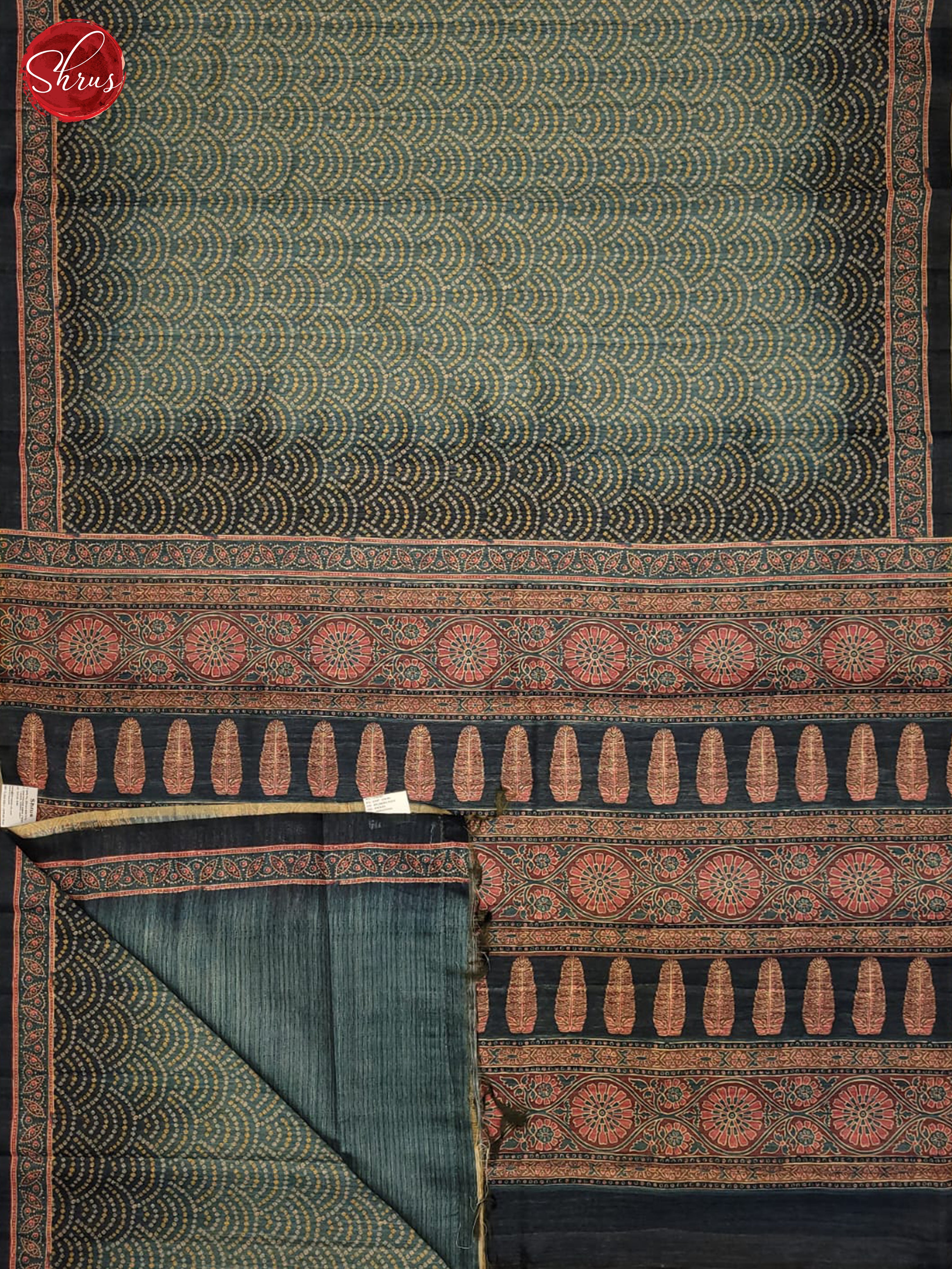 German Blue - Semi Gicha Saree - Shop on ShrusEternity.com