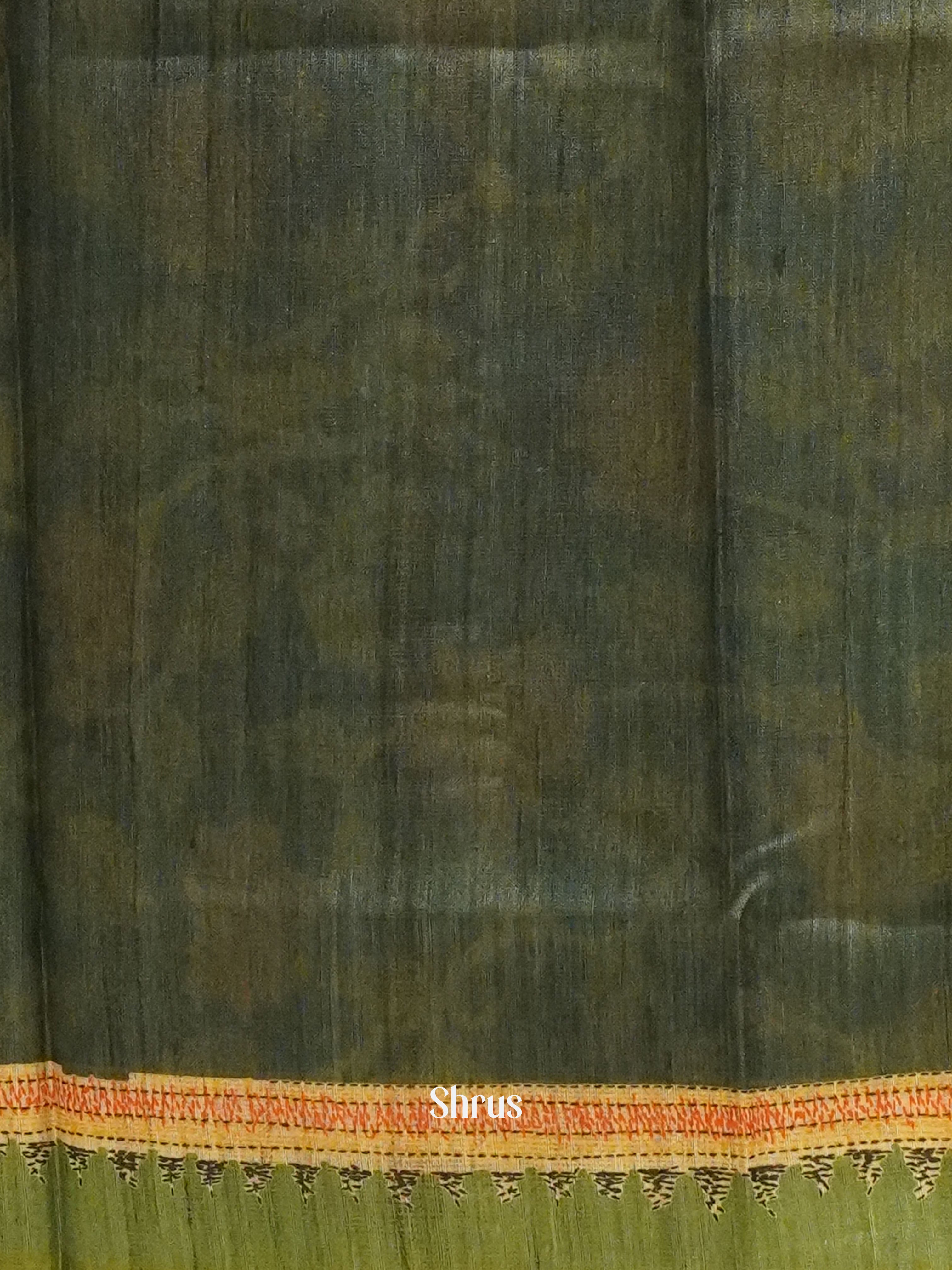 Green - Semi Gicha Saree - Shop on ShrusEternity.com