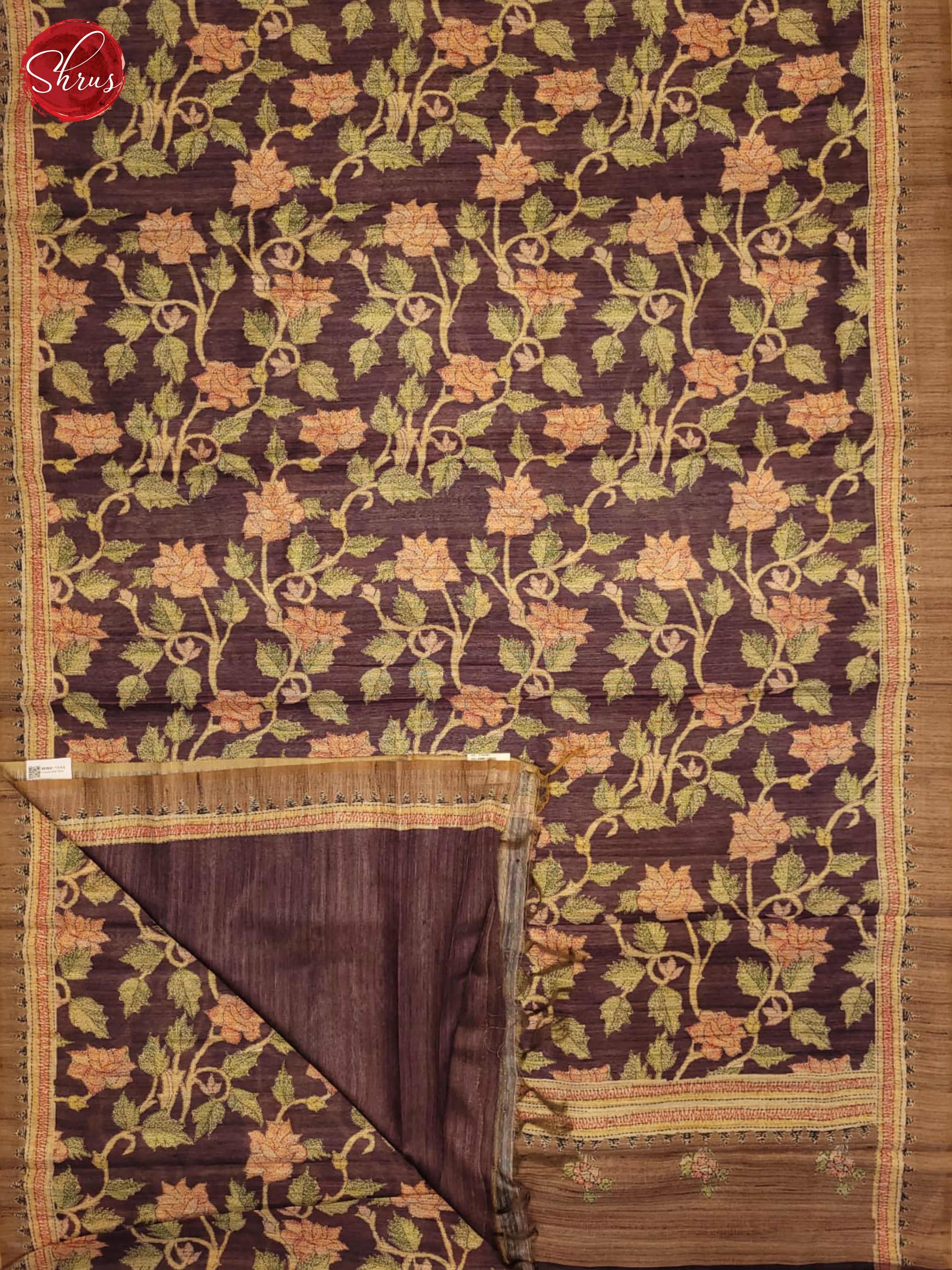 Dark Onion Pink - Semi Gicha Saree - Shop on ShrusEternity.com