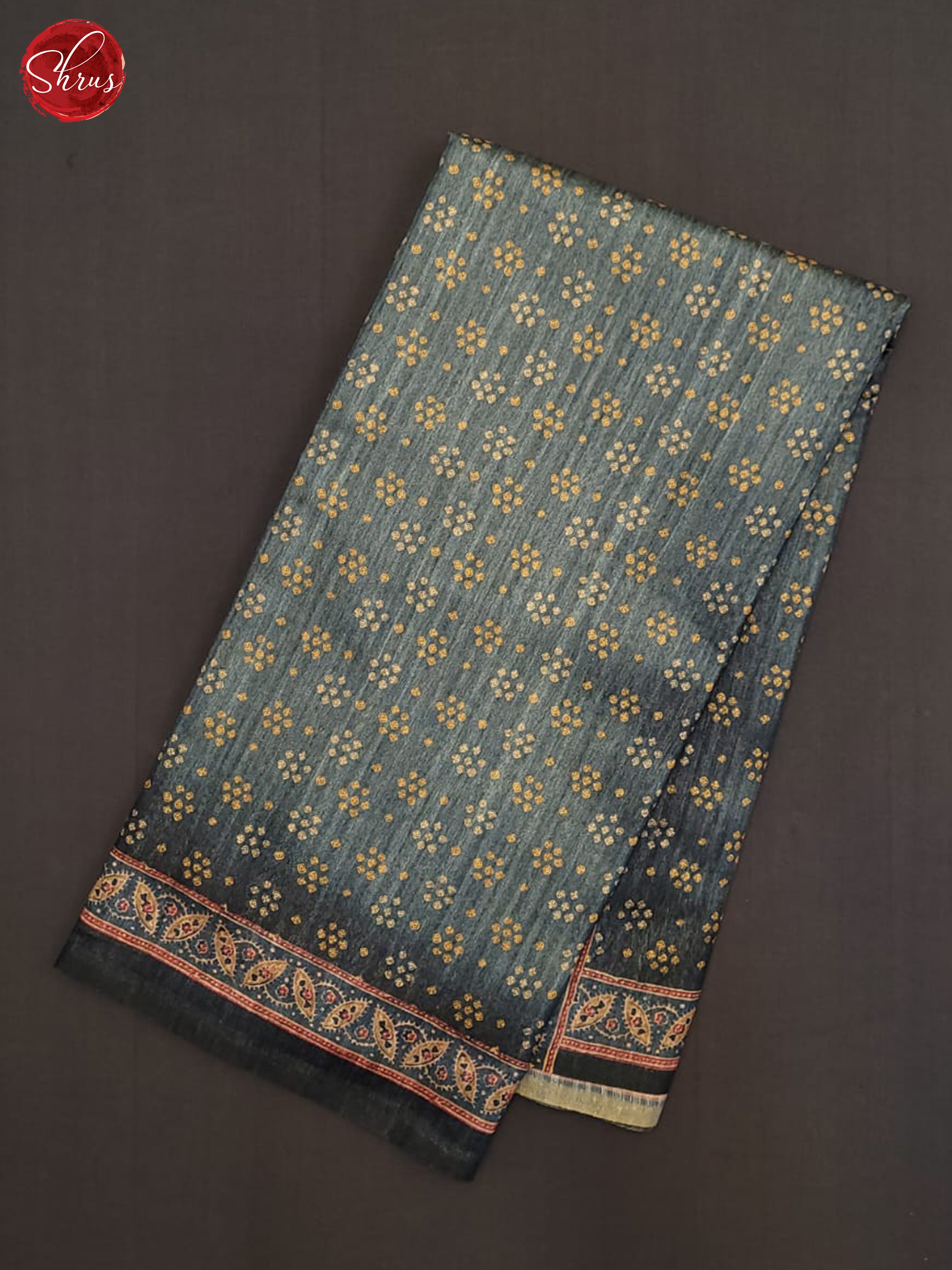 German Blue - Semi Gadwal Saree - Shop on ShrusEternity.com